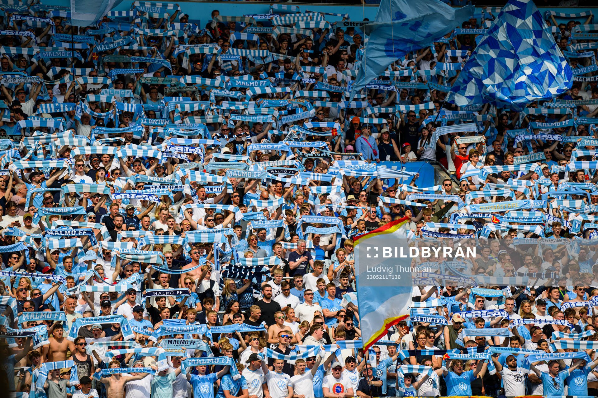 under fotbollsmatchen i Allsvenskan mellan Malmö FF och