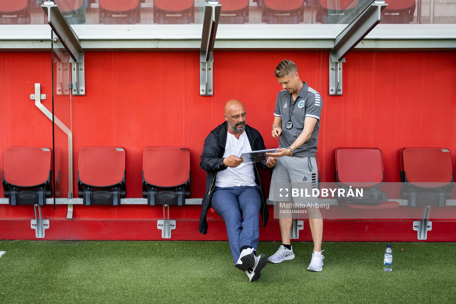 Utsiktens manager Bosko Orovic och assisterande tränare