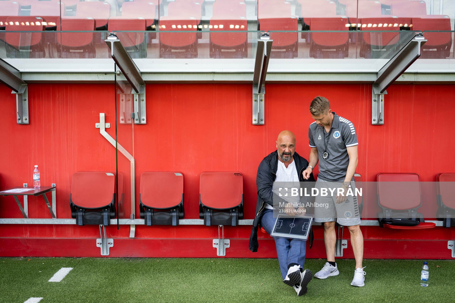 Utsiktens manager Bosko Orovic och assisterande tränare