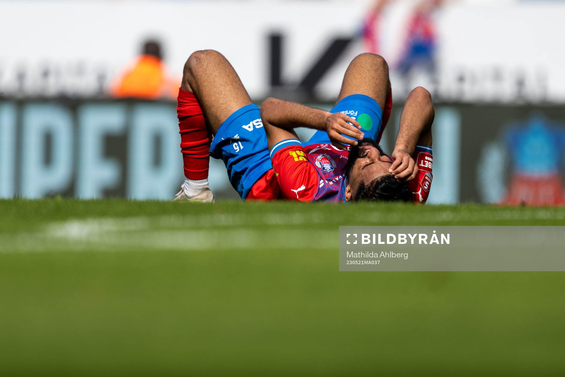 Helsingborgs Amin Al-Hamawi har ont