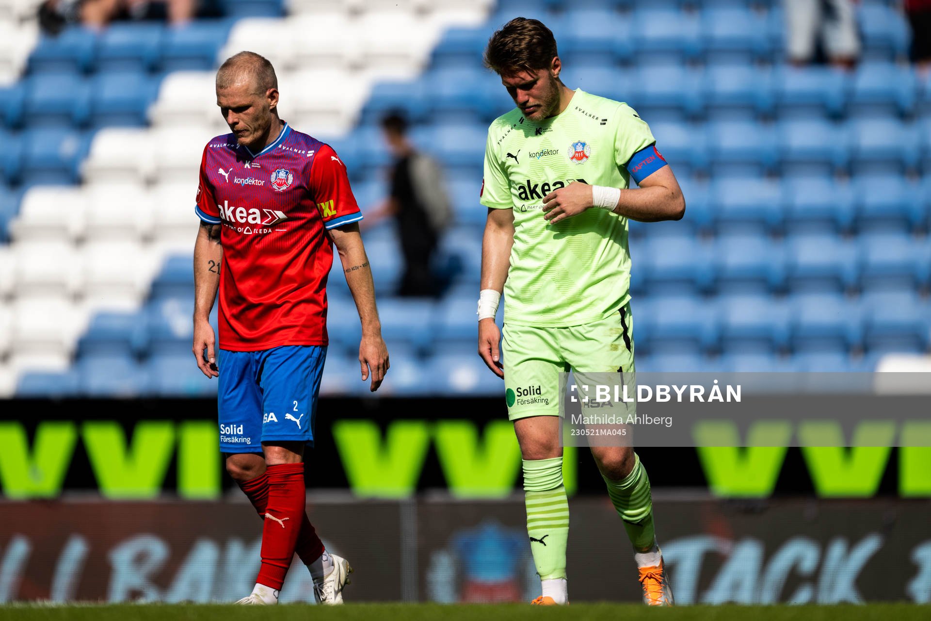 Helsingborgs Philip Rejnhold och målvakt Kalle Joelsson