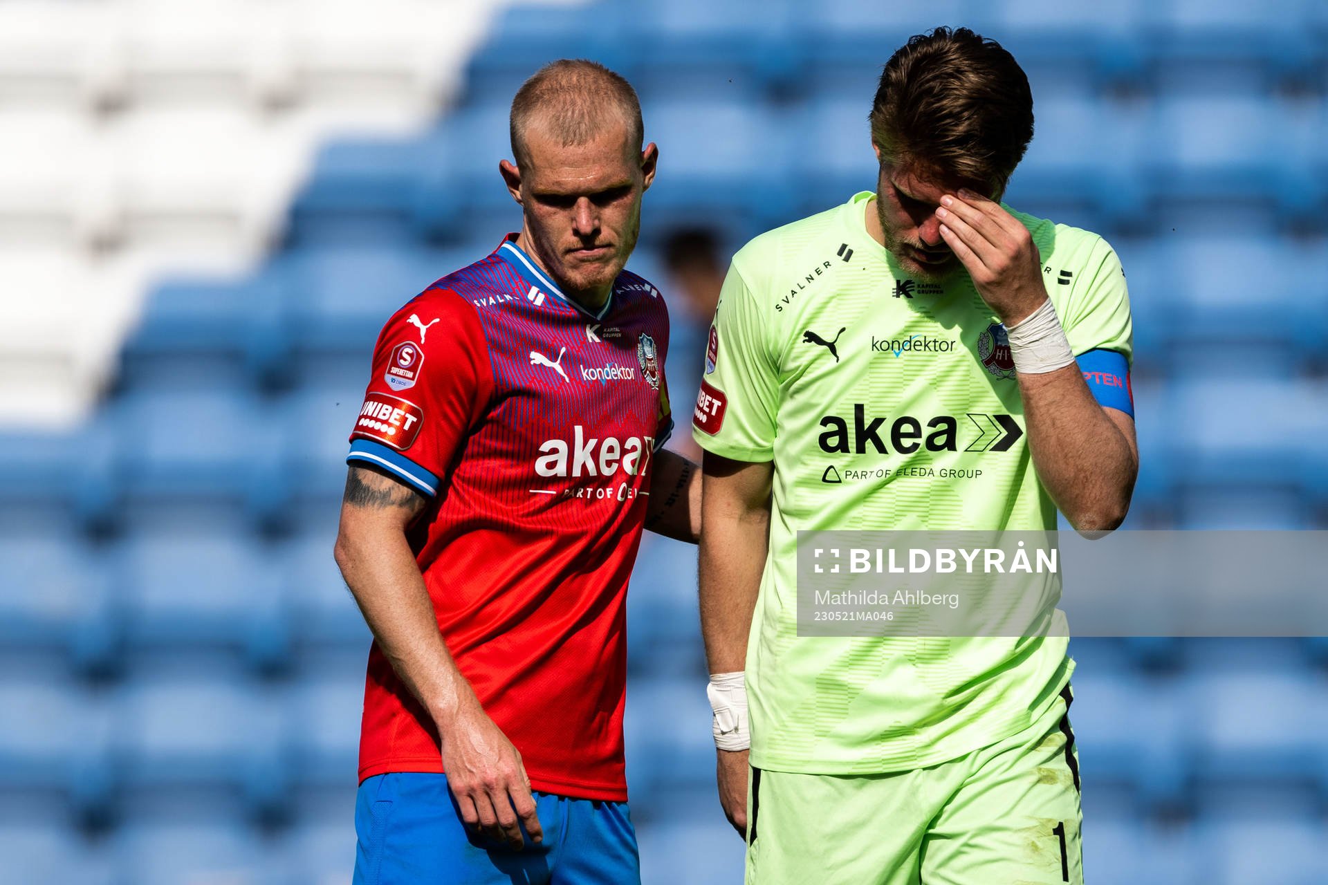 Helsingborgs Philip Rejnhold och målvakt Kalle Joelsson