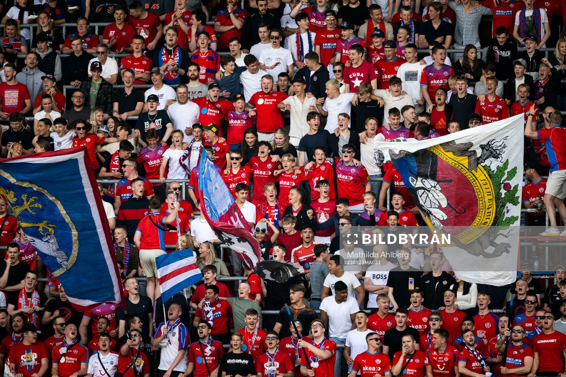 under fotbollsmatchen i Superettan mellan Helsingborg och