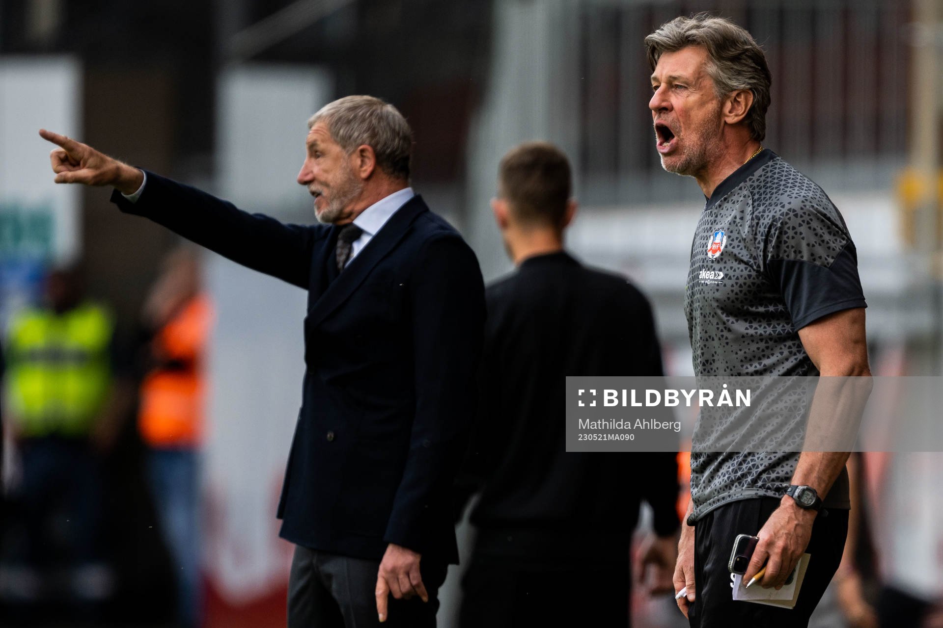 Helsingborgs tränare Stuart Baxter och assisterande