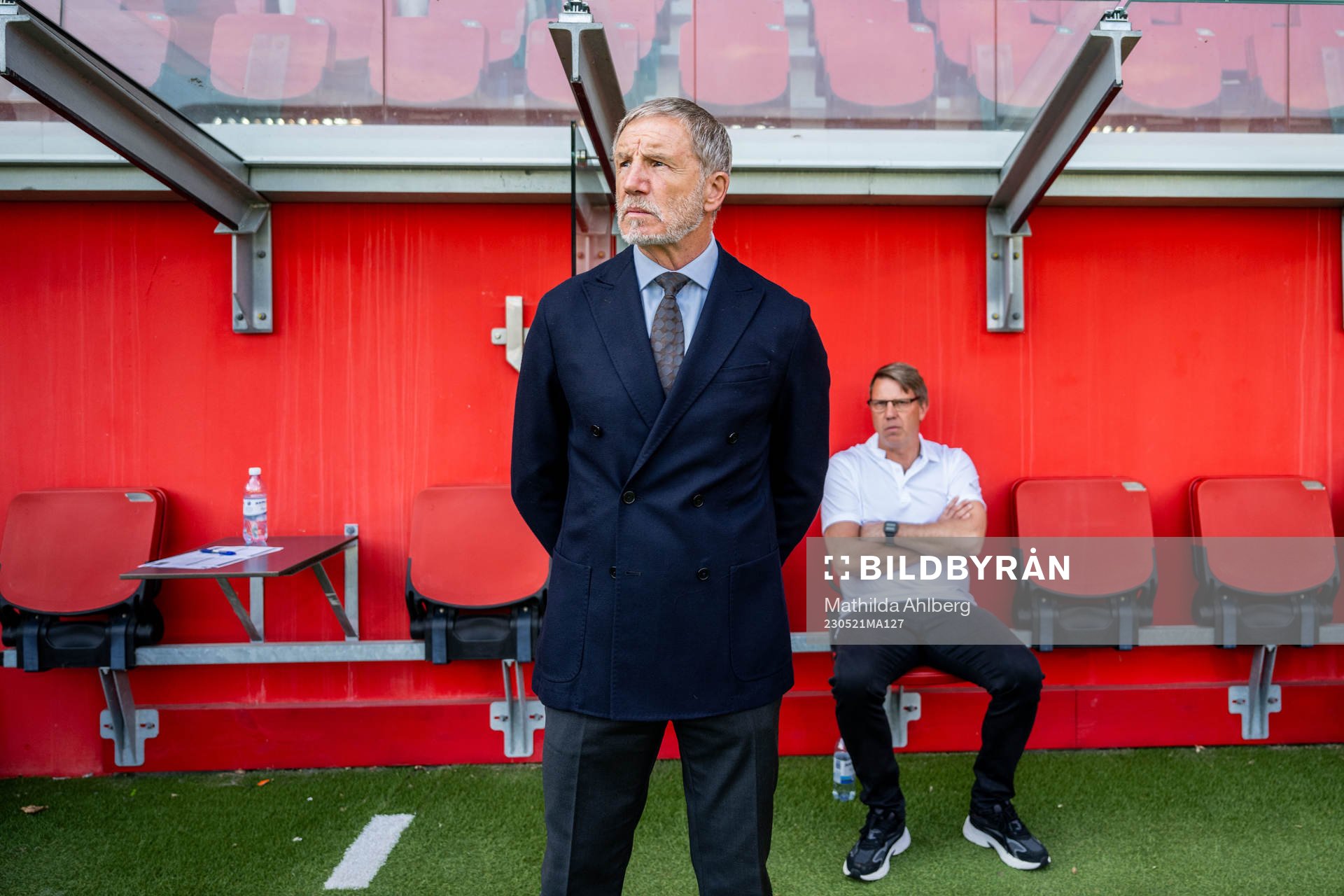 Helsingborgs tränare Stuart Baxter och assisterande