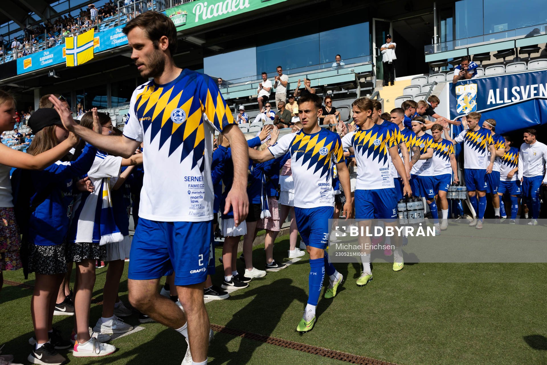 IFK Göteborgs Emil Salomonsson och Anton Kurochkin innan