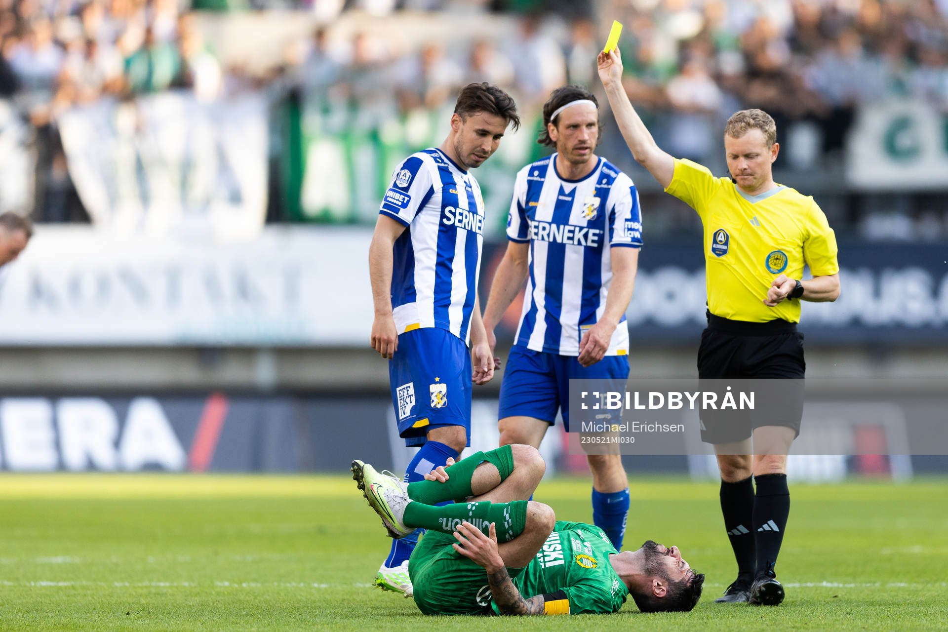 Hammarbys Nahir Besara har ont och IFK Göteborgs Anders