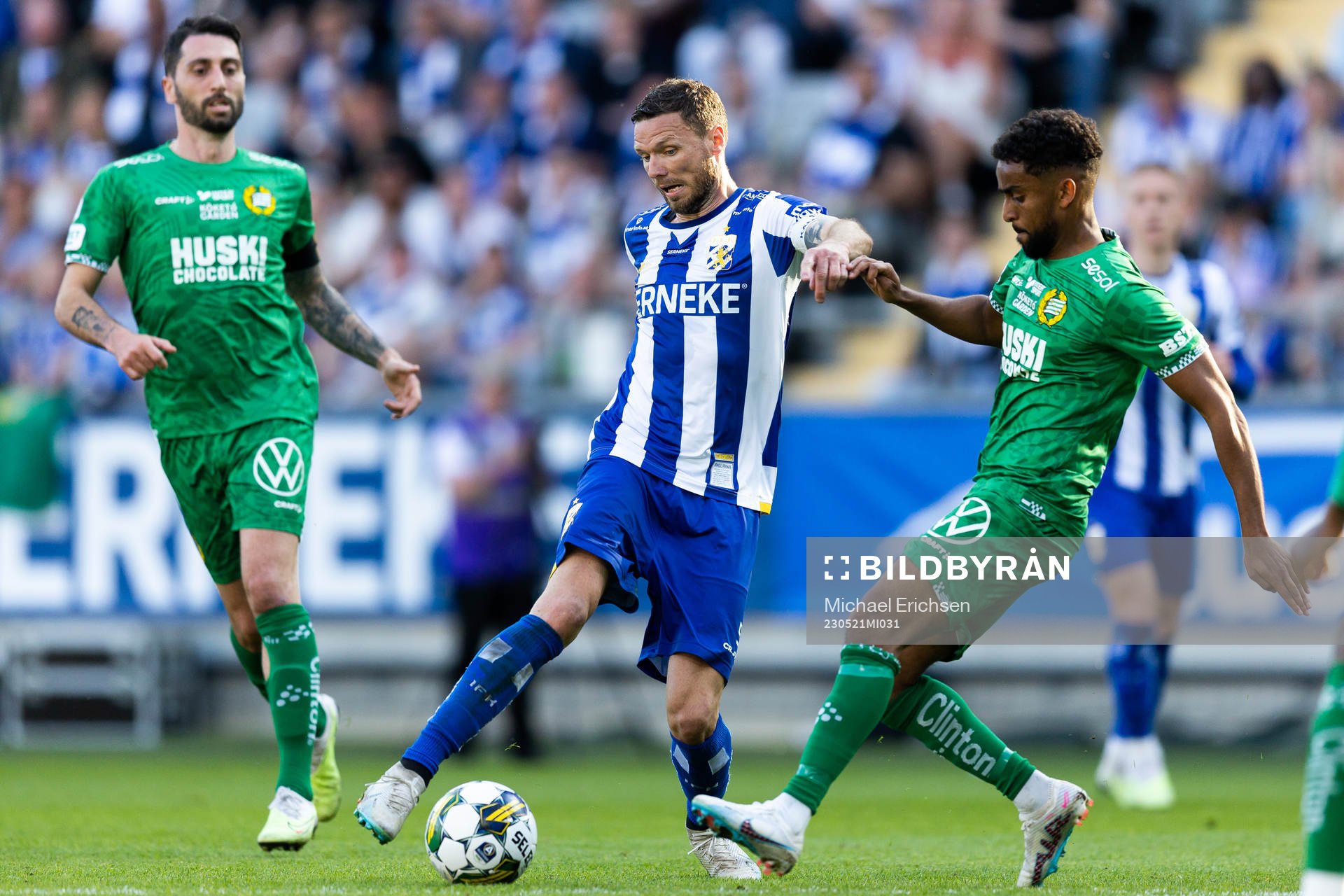 IFK Göteborgs Marcus Berg och Hammarbys Tesfaldet Tekie