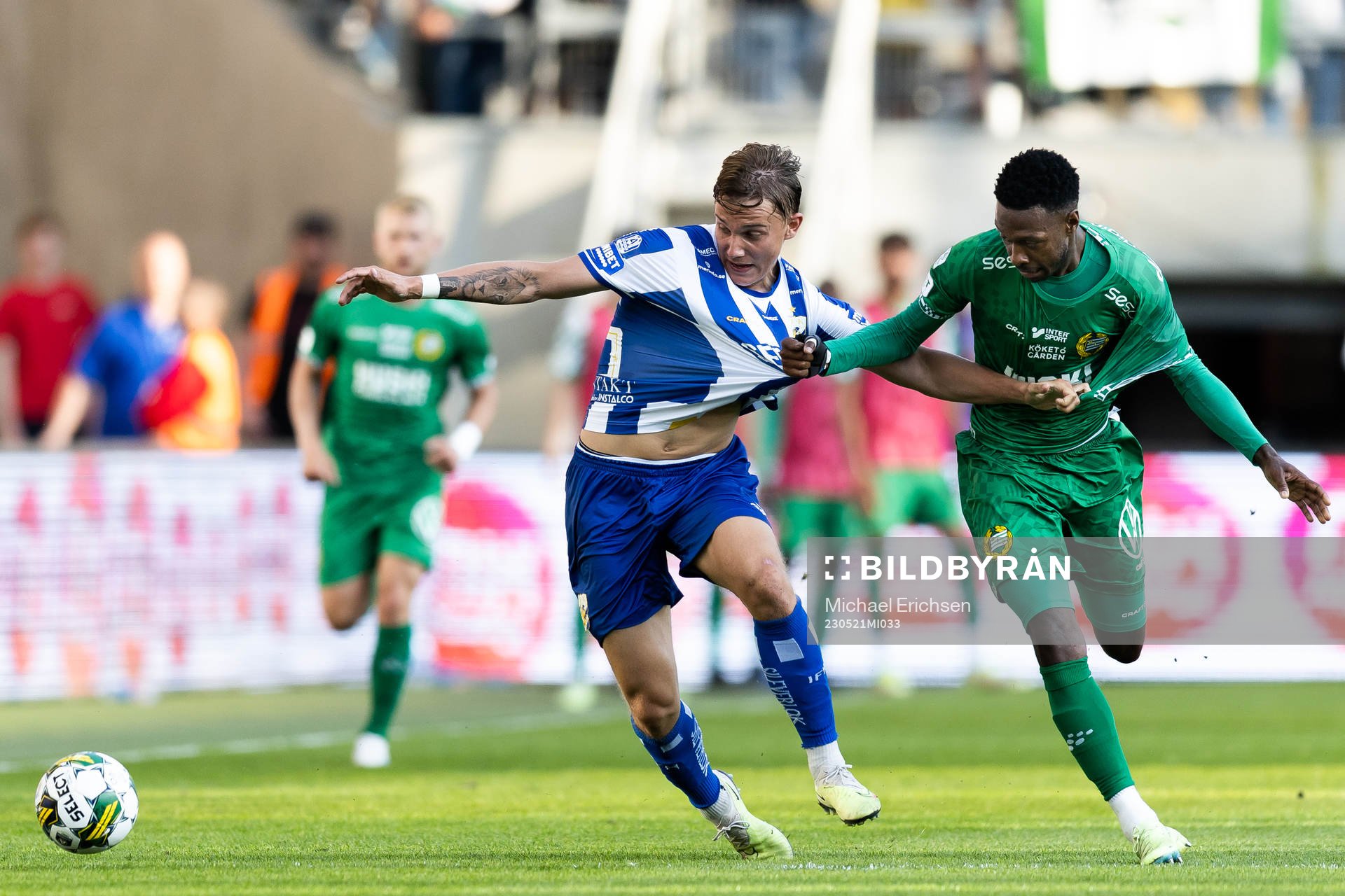 IFK Göteborgs Linus Carlstrand och Hammarbys Shaquille