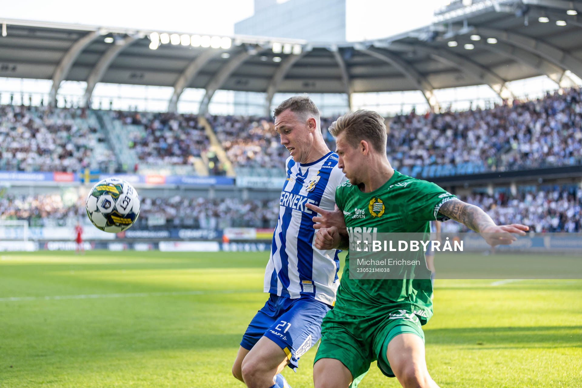 IFK Göteborgs Adam Carlén och Hammarbys Fredrik Hammar