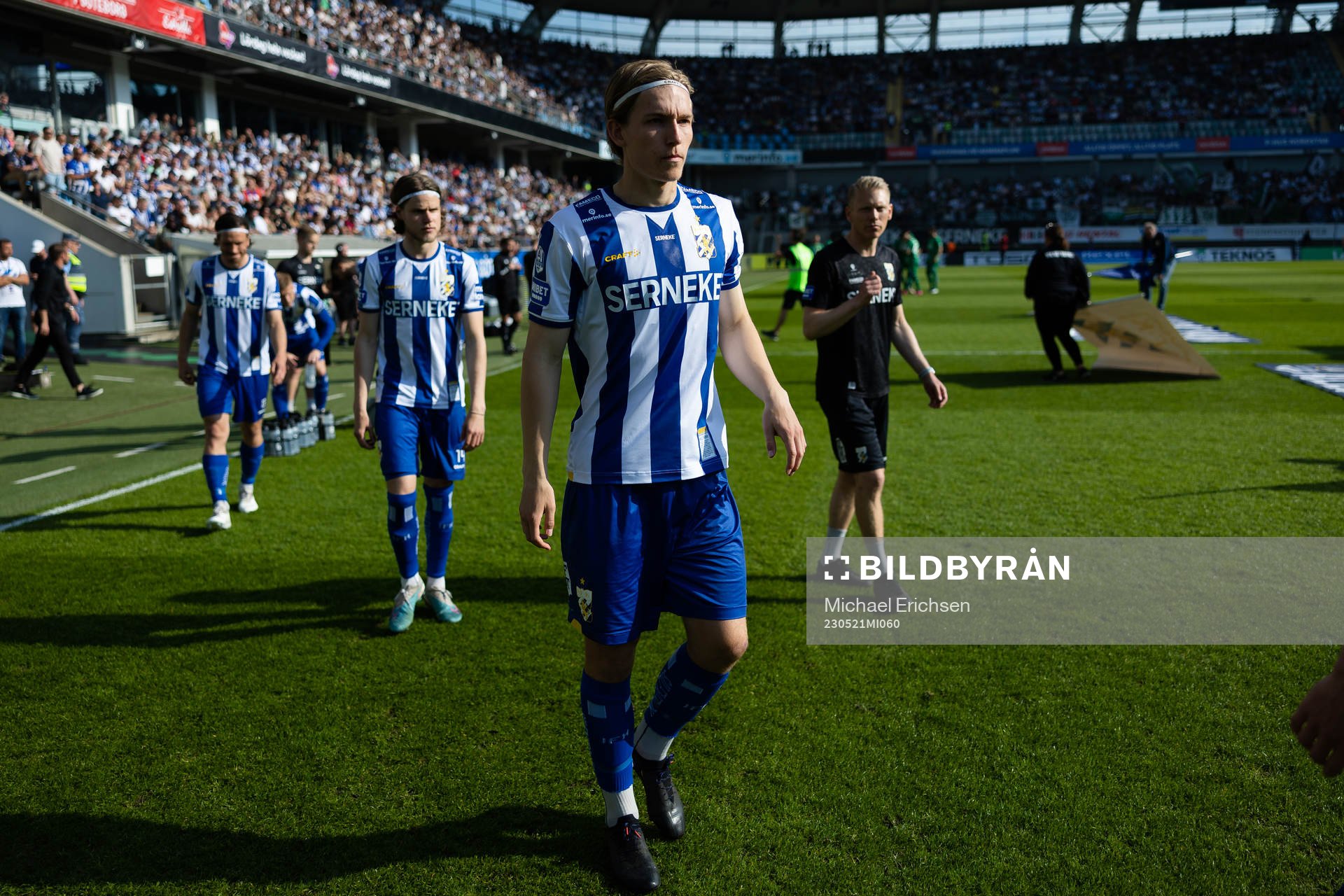 IFK Göteborgs Johan Bångsbo innan  fotbollsmatchen i
