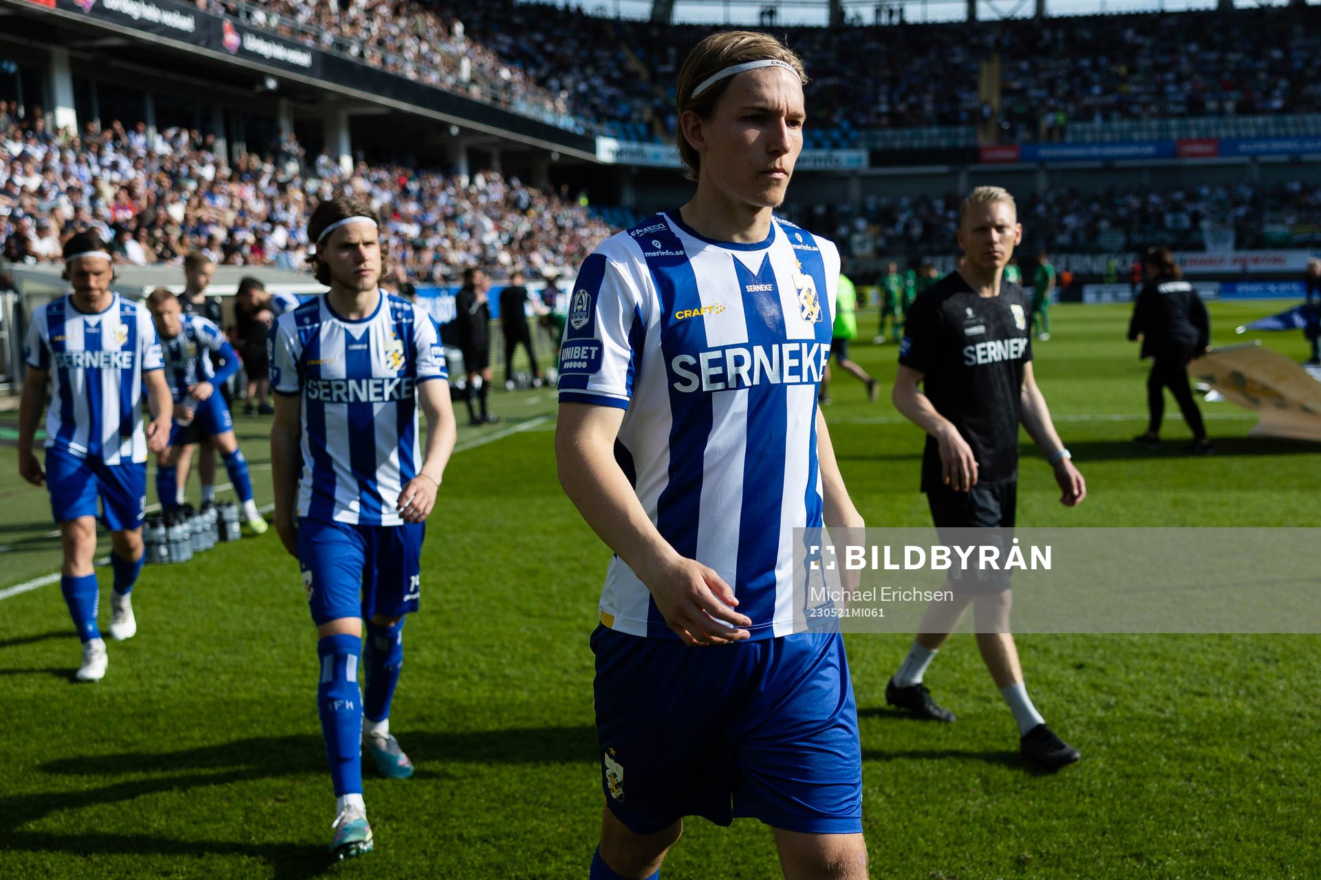 IFK Göteborgs Johan Bångsbo innan  fotbollsmatchen i