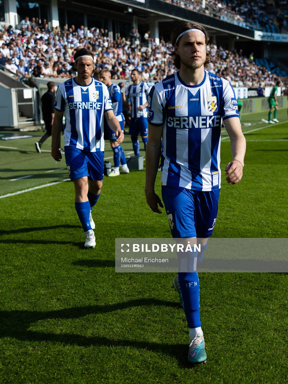 IFK Göteborgs Gustav Svensson och Gustaf Norlin  innan