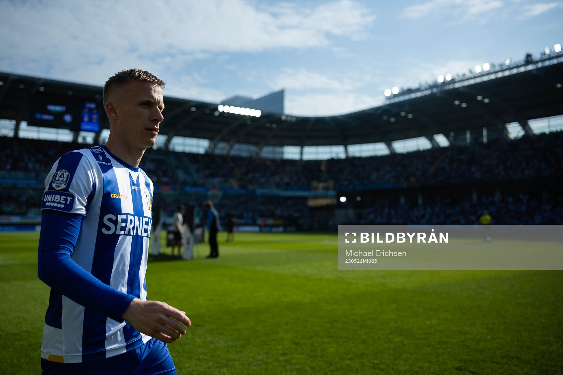IFK Göteborgs Oscar Wendt innan  fotbollsmatchen i