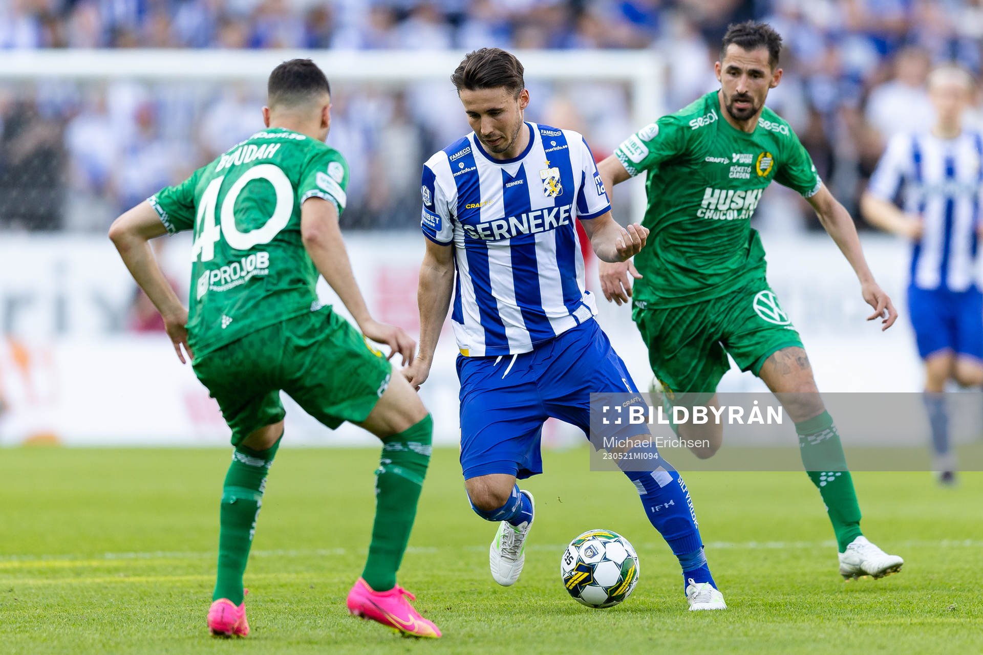 IFK Göteborgs Anders Trondsen mot Hammarbys Loret Sadiku