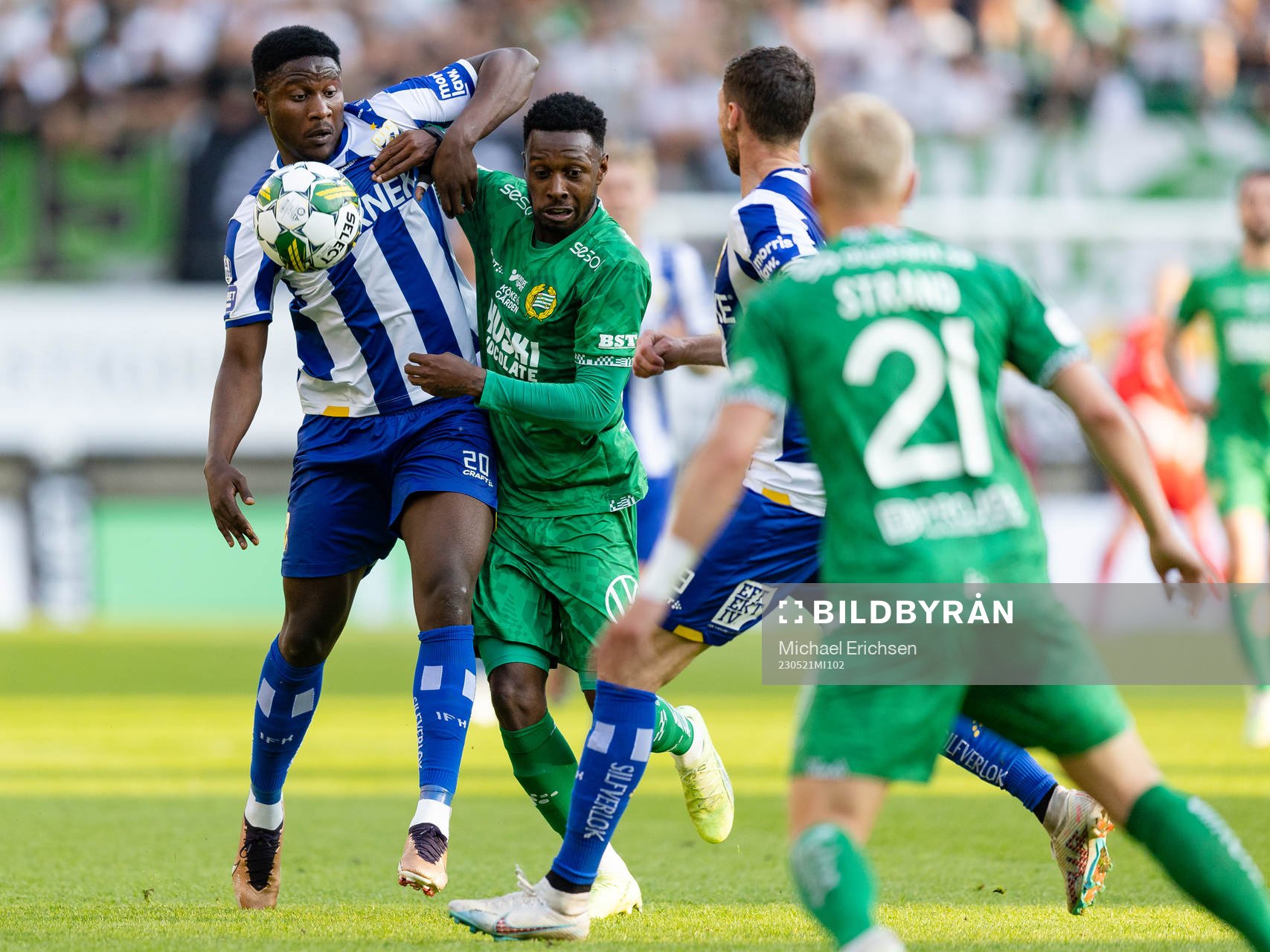 IFK Göteborgs Suleiman Abdullahi och Hammarbys Shaquille