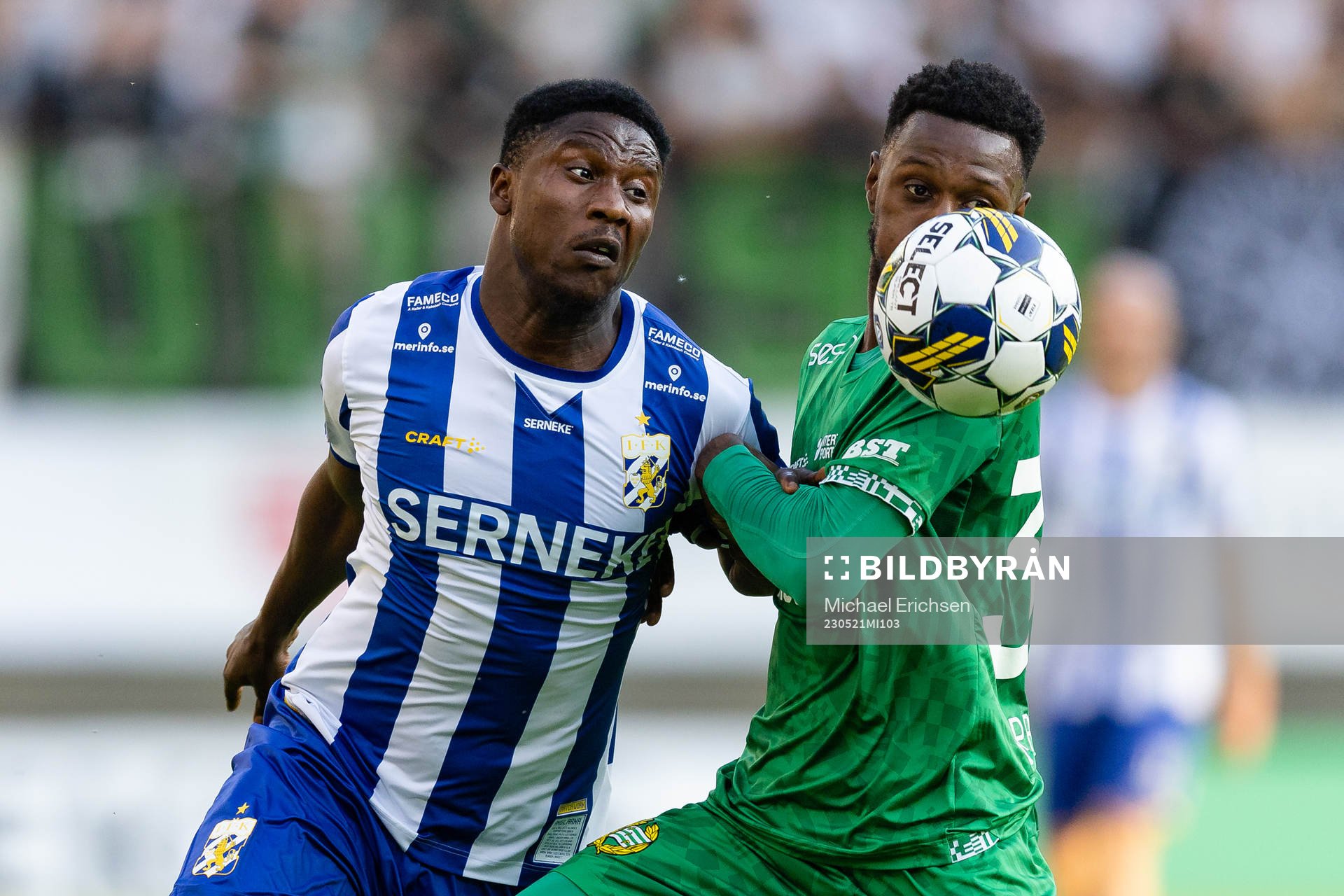 IFK Göteborgs Suleiman Abdullahi och Hammarbys Shaquille