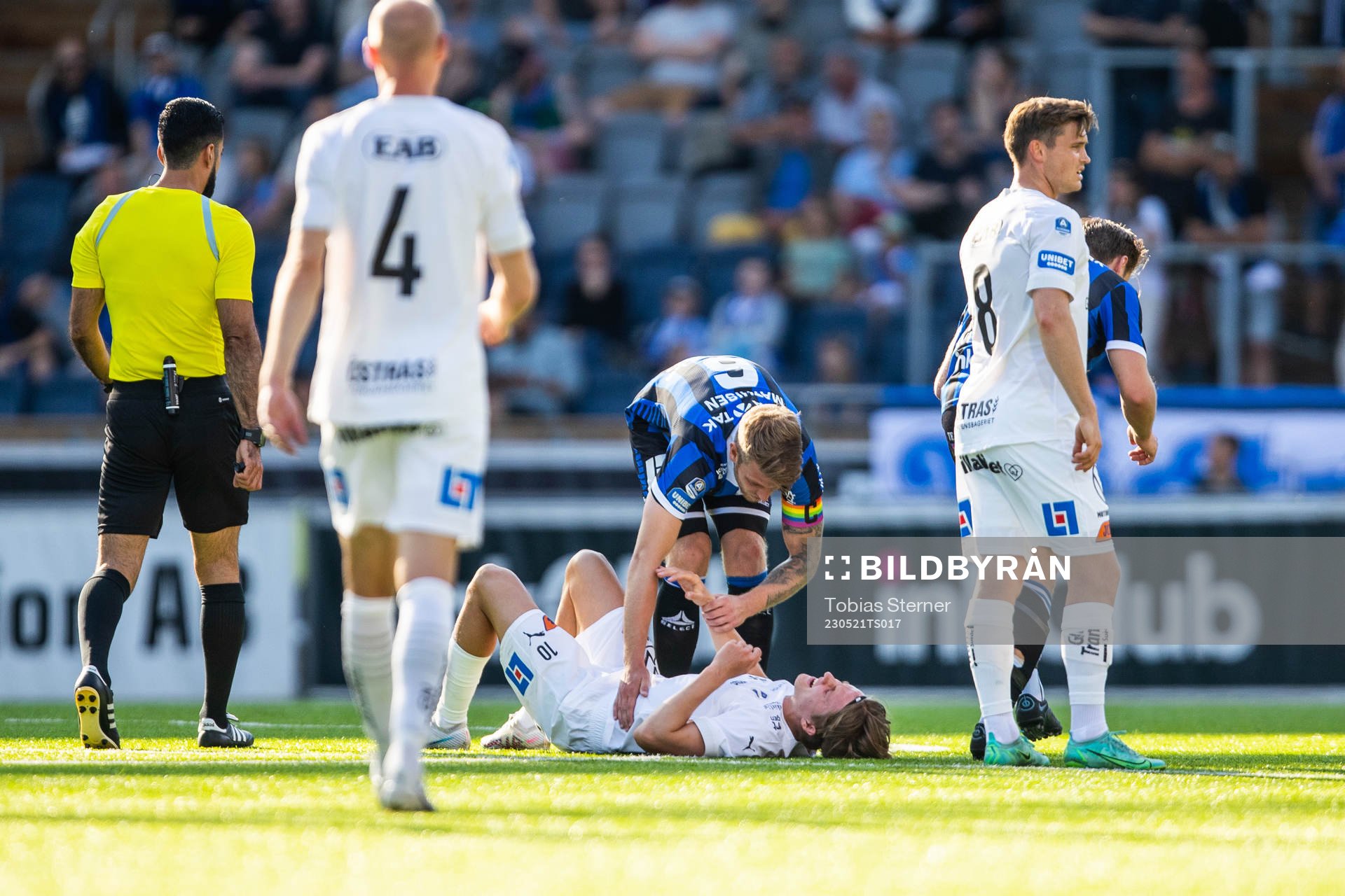 Halmstads Erik Ahlstrand har ont