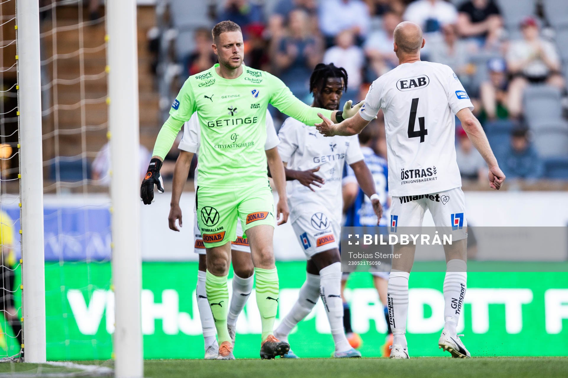 Halmstads målvakt Malkolm Nilsson Säfqvist och Andreas