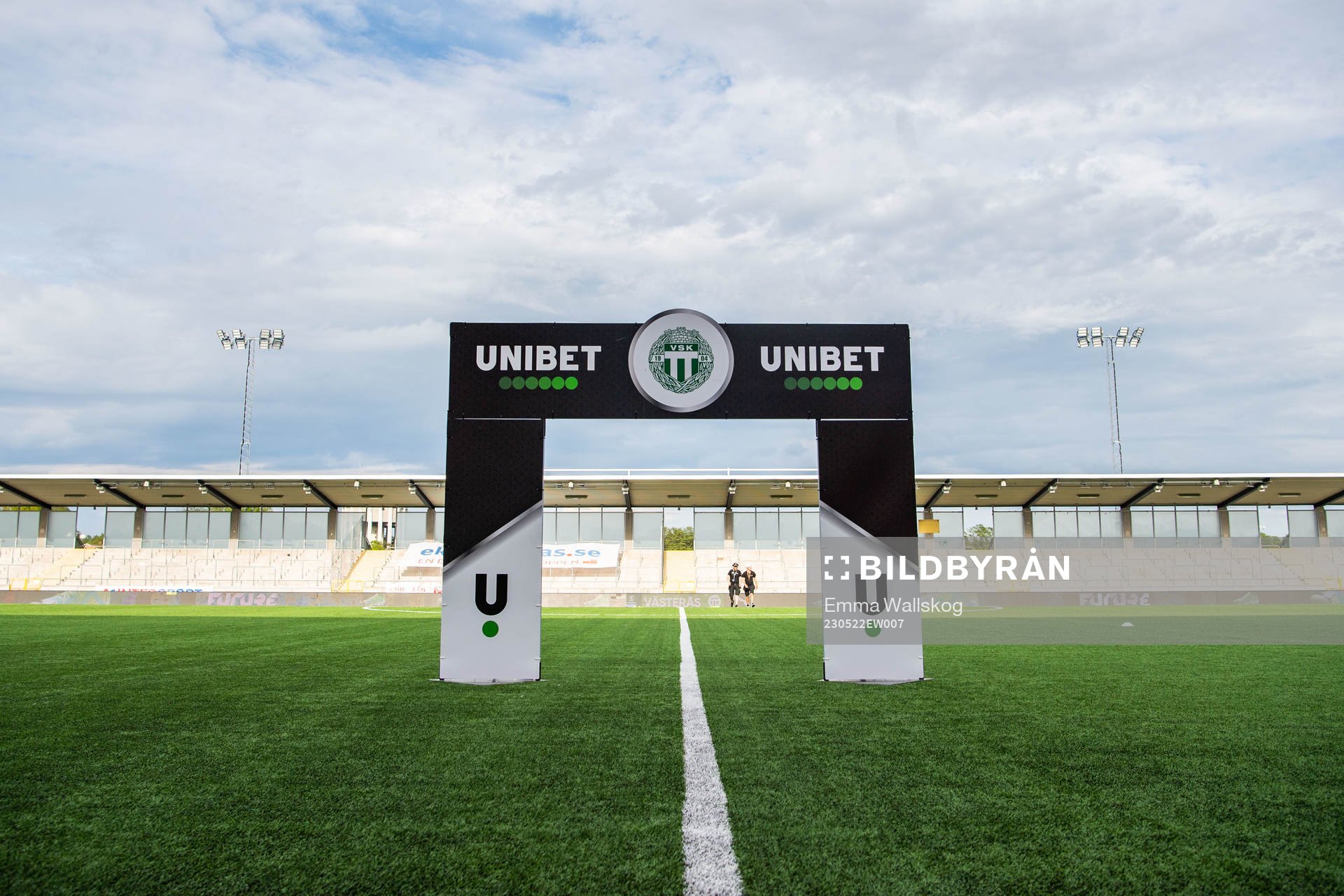 Interiör vy av Hitachi Energy Arena inför fotbollsmatchen i Superettan mellan Västerås SK och Öster den 22 maj 2023 i Västerås. 