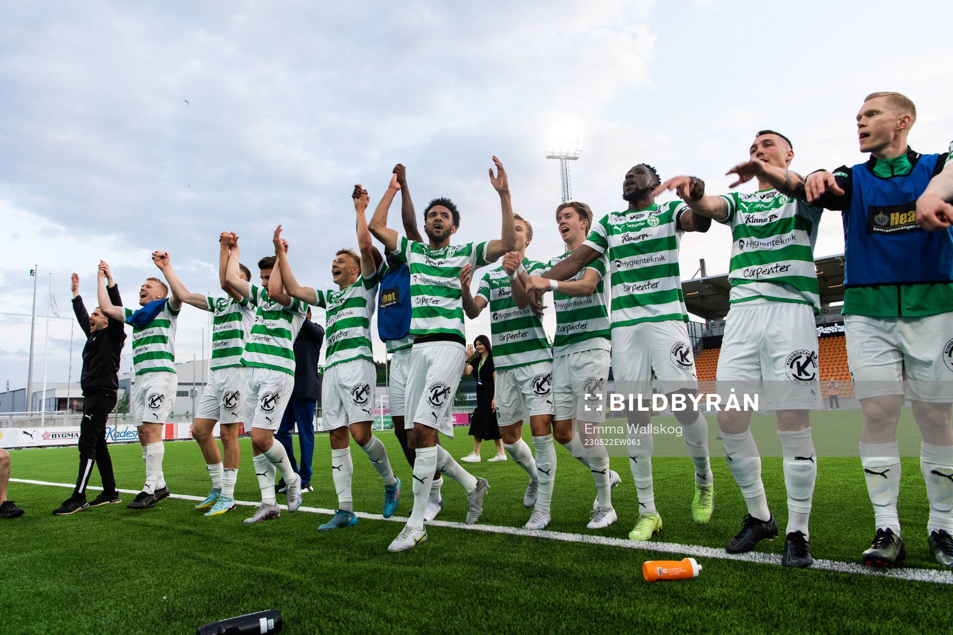 Västerås SKs spelare jublar