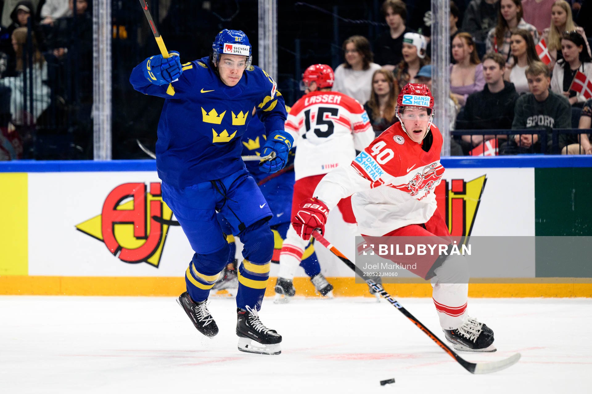 Leo Carlsson of Sweden and Anders Koch of Denmark