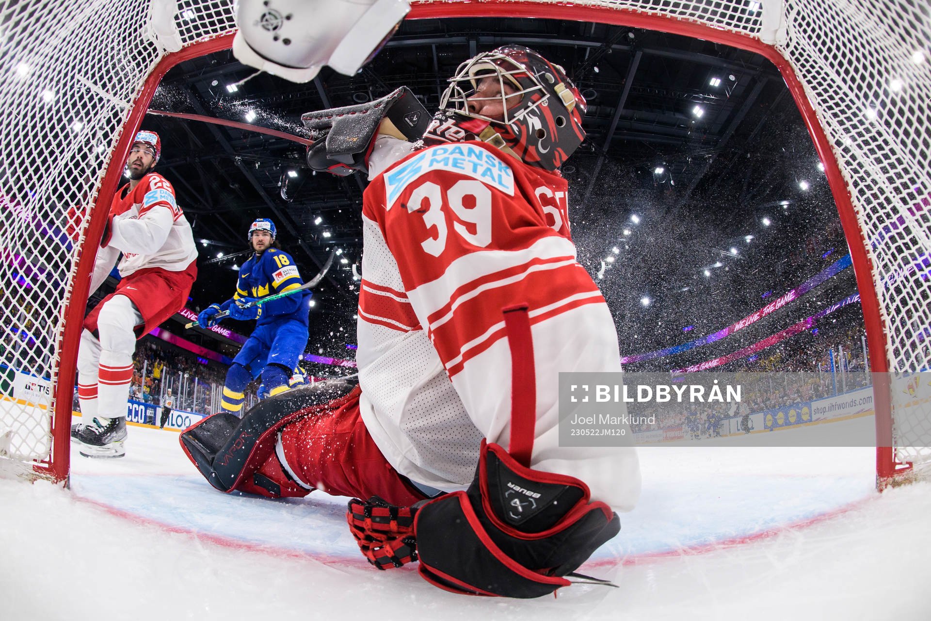 Goaltender George Sørensen of Denmark