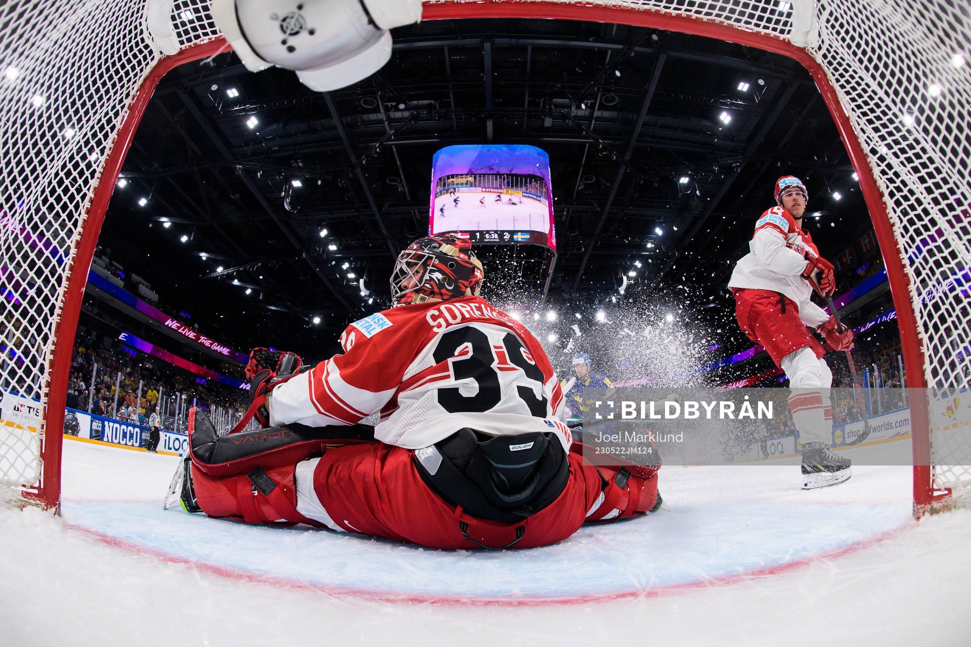 Goaltender George Sørensen of Denmark