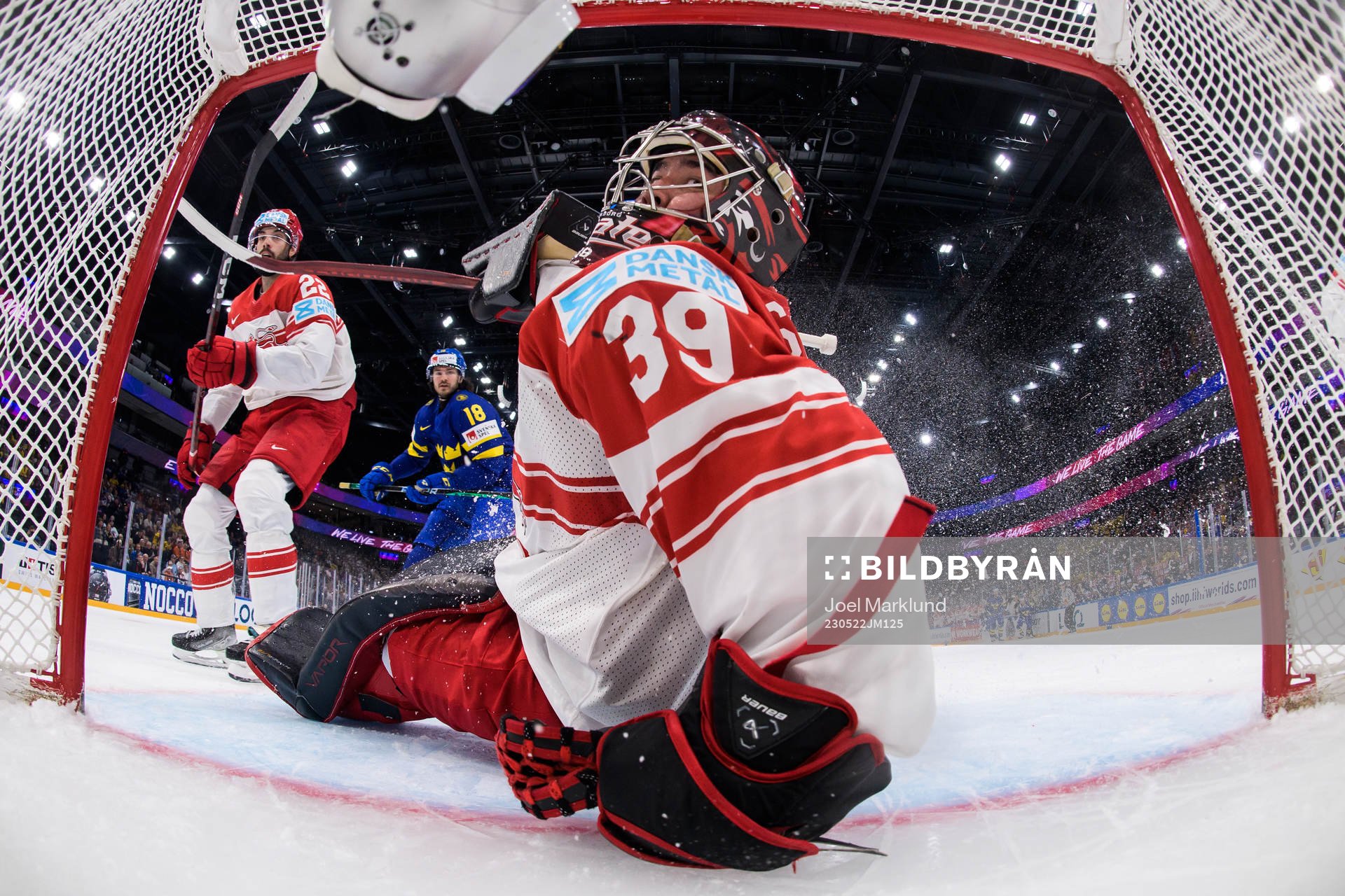Goaltender George Sørensen of Denmark