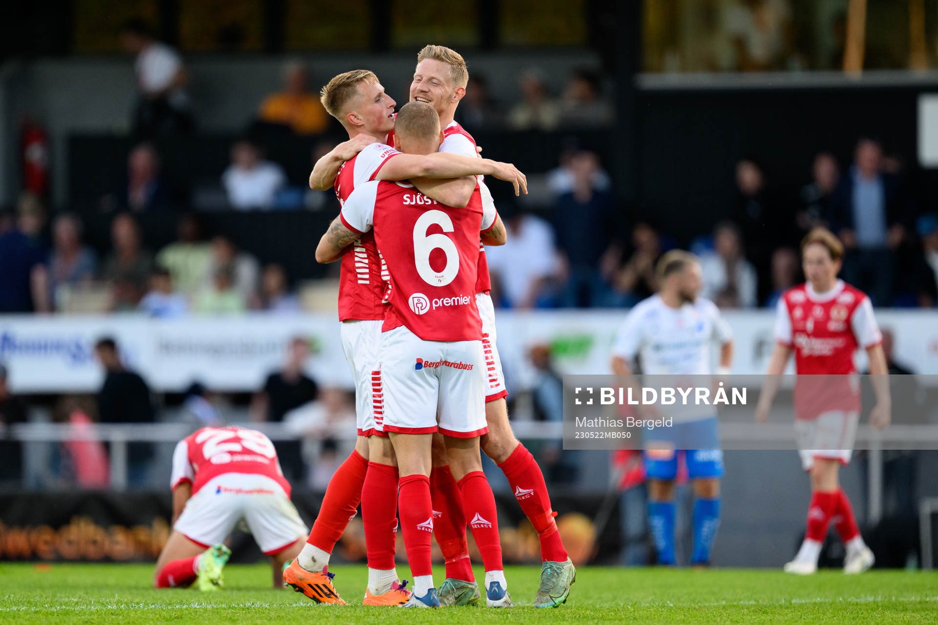 Kalmars Rasmus Sjöstedt och Lars Saetra jublar