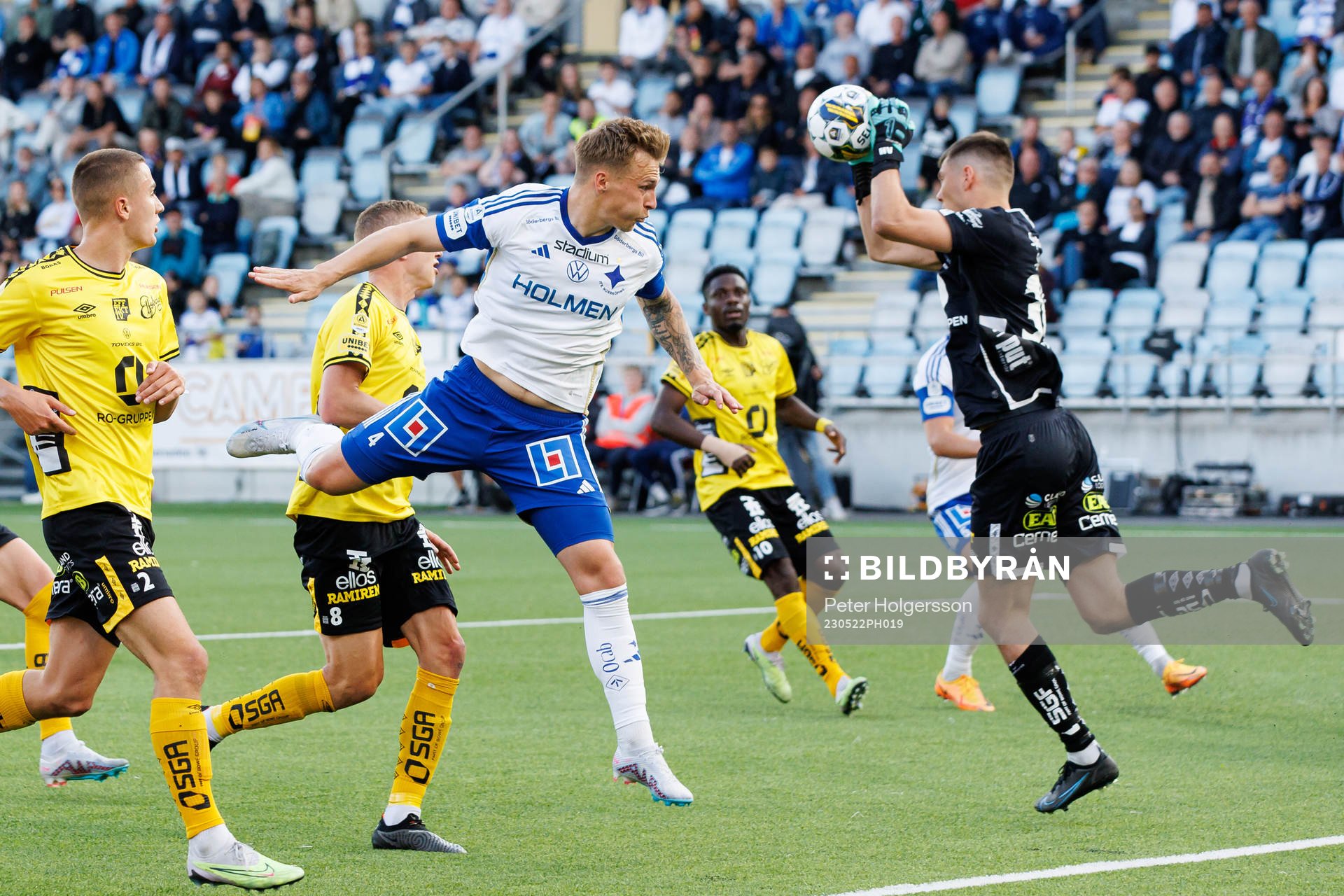 IFK Norrköpings Marco Lund Nielsen mot Elfsborgs målvakt