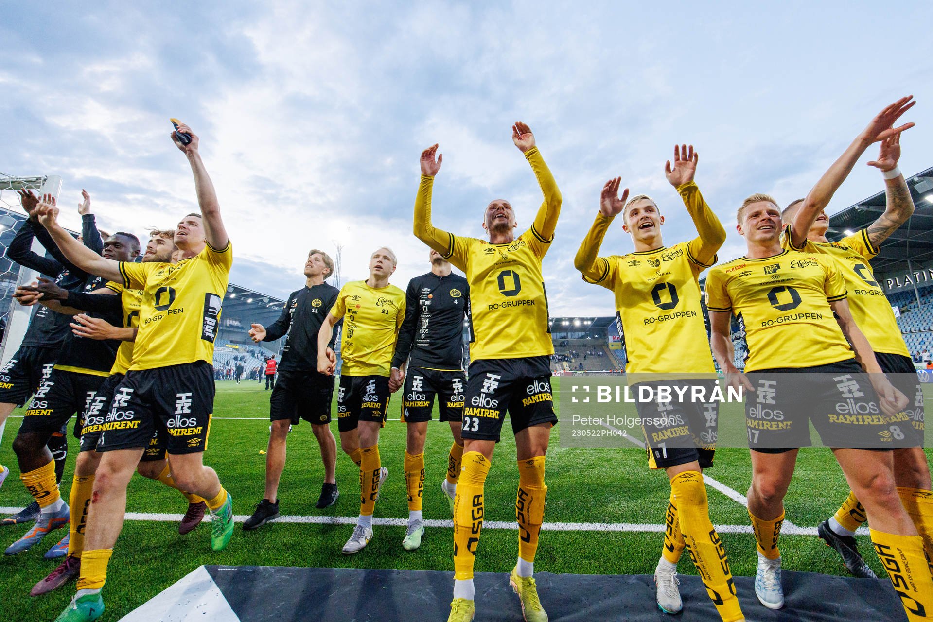 Elfsborgs spelare jublar
