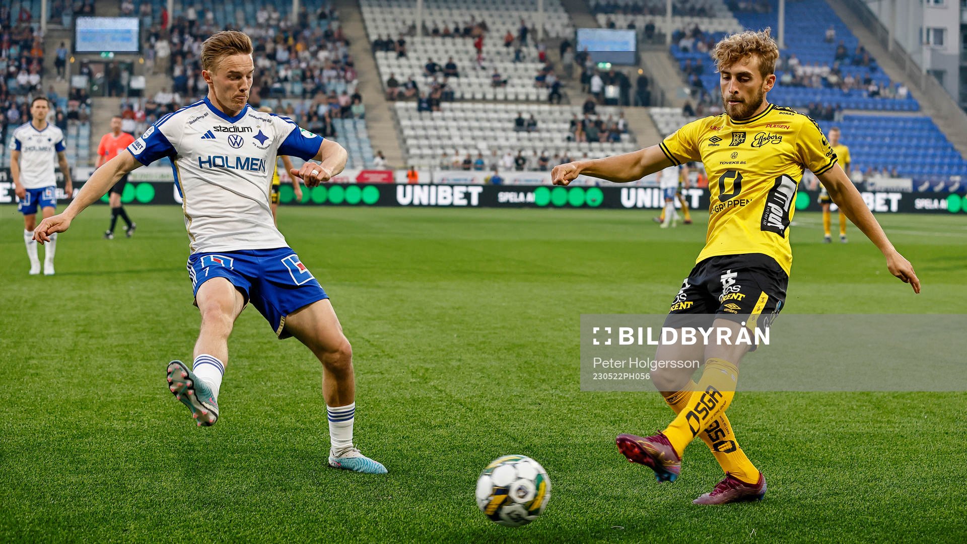 IFK Norrköpings Jacob Ortmark under fotbollsmatchen i Allsvenskan mellan IFK Norrköping och Elfsborg den 22 maj 2023 i Norrköping. 
