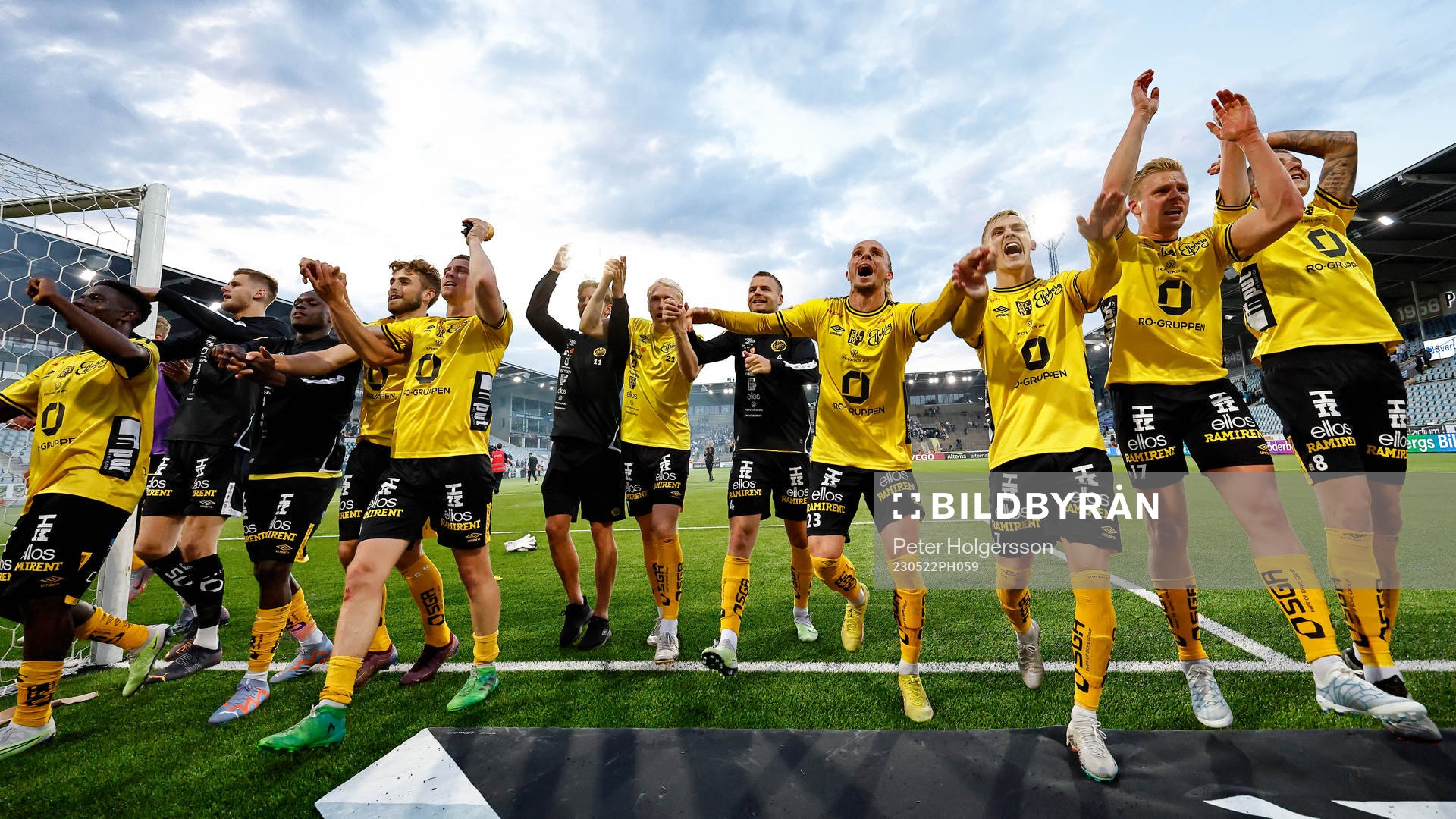 Elfsborgs spelare jublar