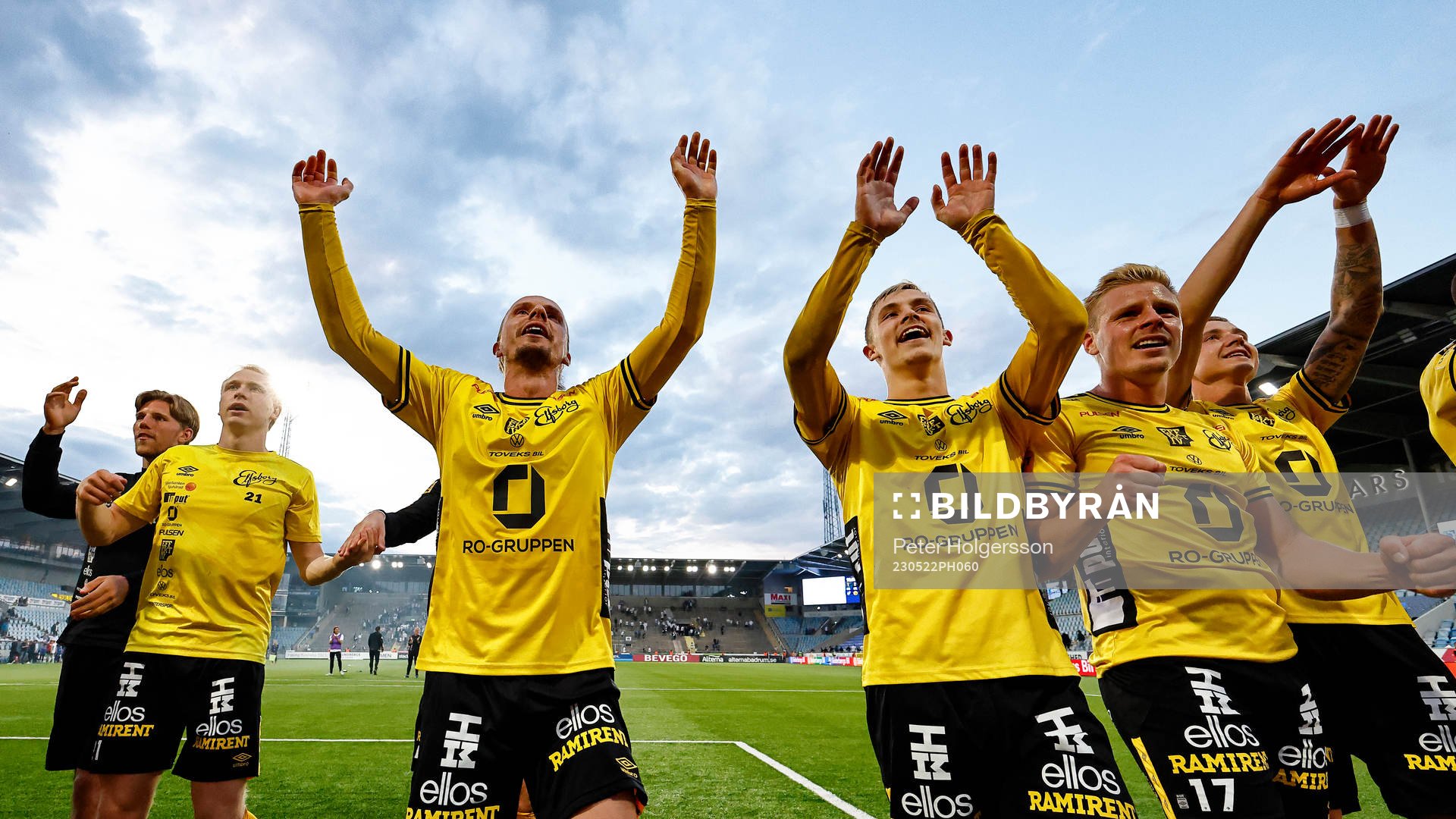 Elfsborgs spelare jublar