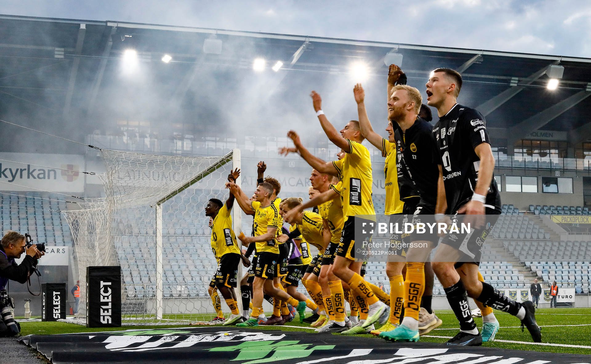 Elfsborgs spelare jublar