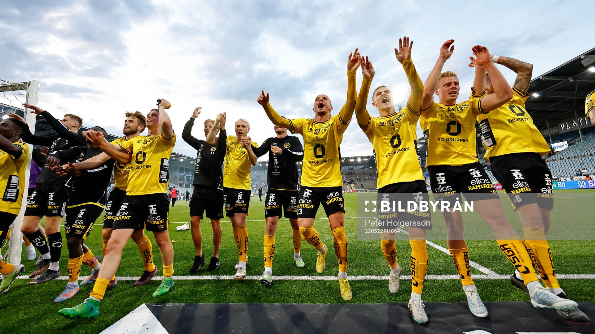 Elfsborgs spelare jublar