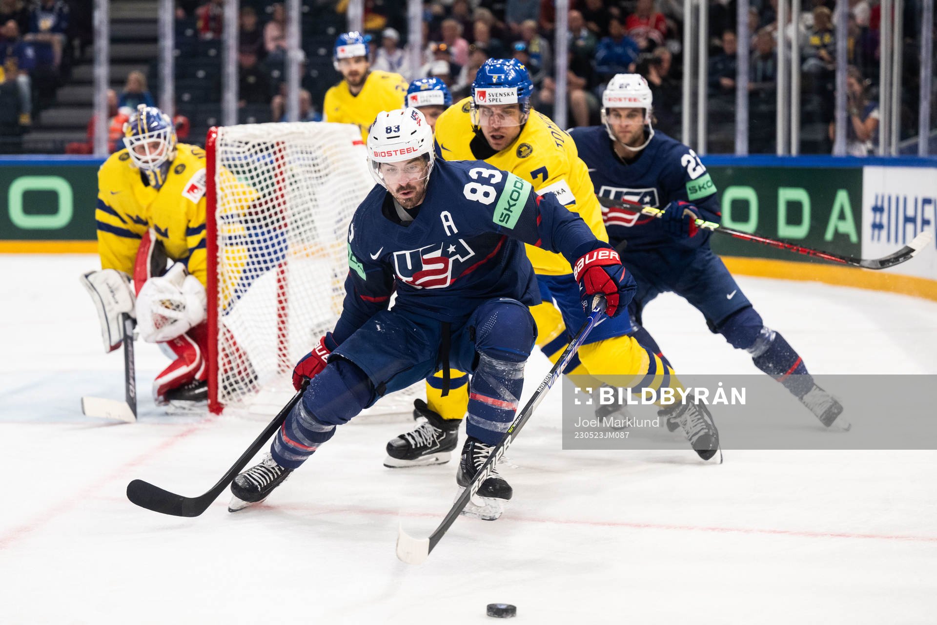Conor Garland of USA and Henrik Tömmernes of Sweden