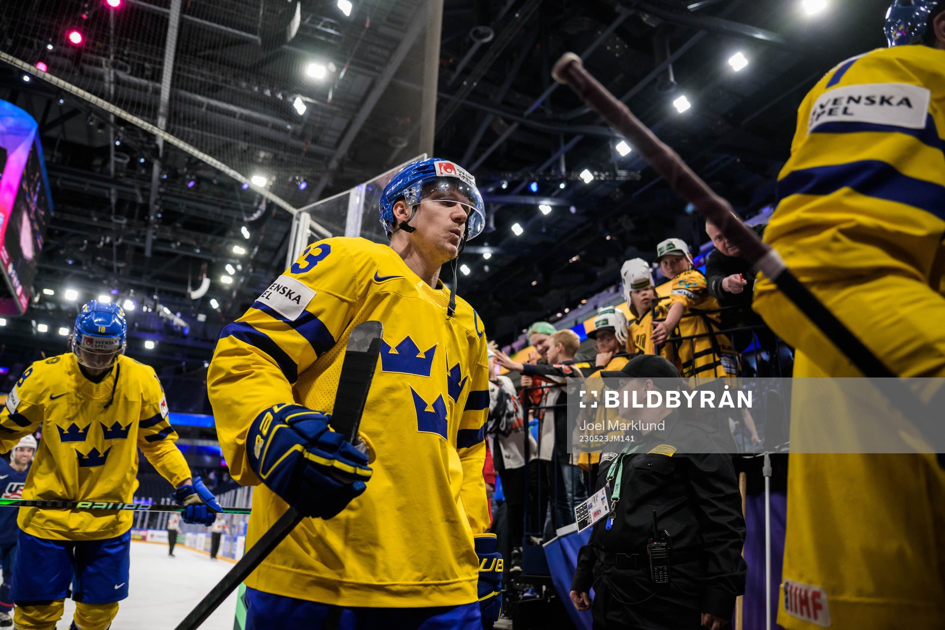 Jakob Silfverberg of Sweden looks dejected as he leaves the