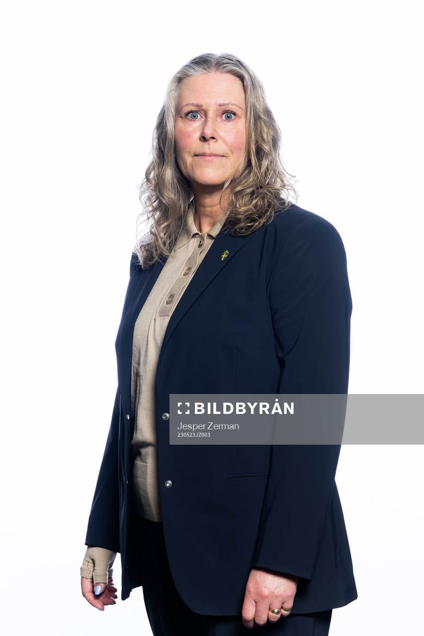 Nina Lindström från Svenska fotbollförbundets styrelse poserar för ett porträtt den 23 maj 2023 i Stockholm. 