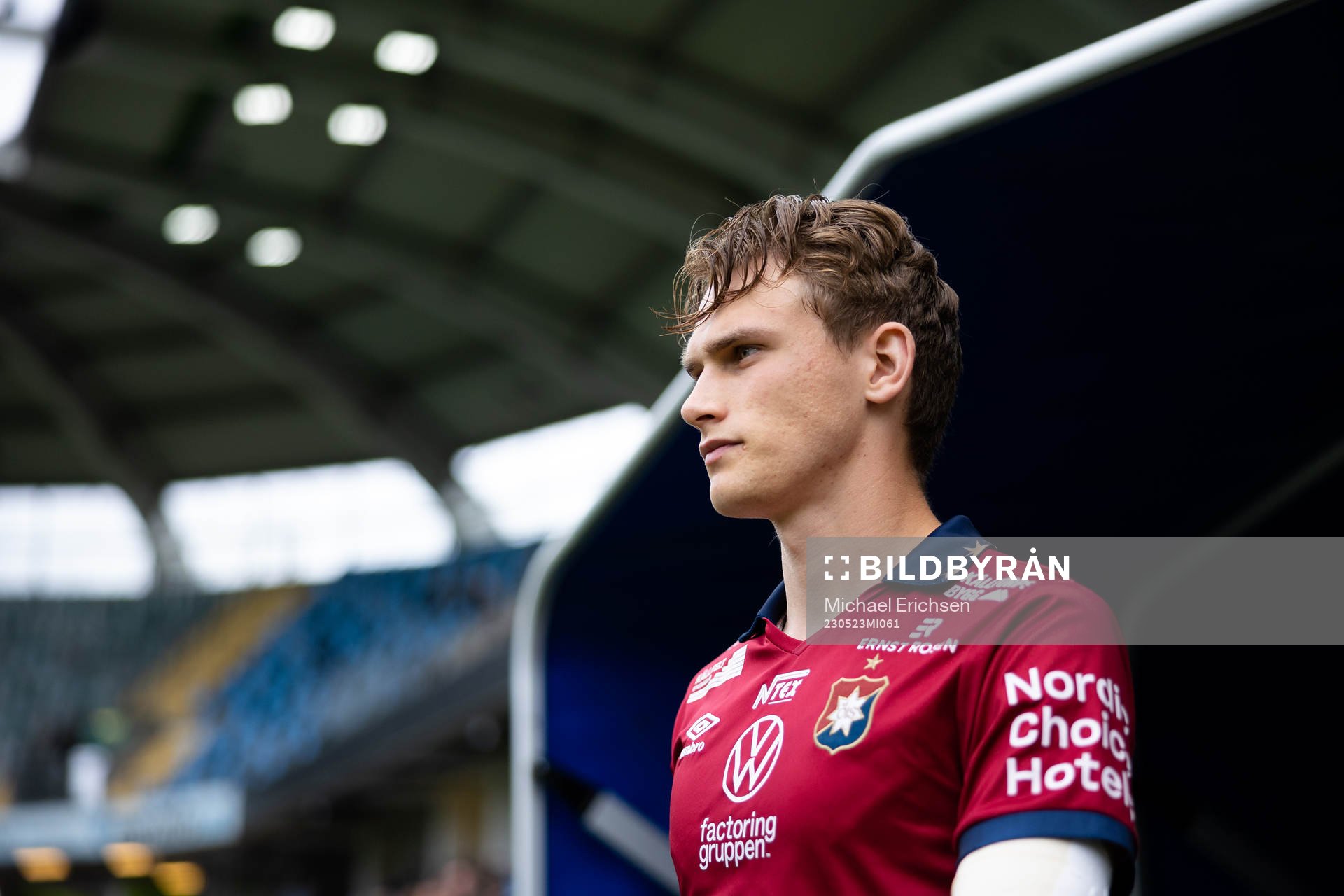 Örgrytes Christoffer Styffe innan fotbollsmatchen i