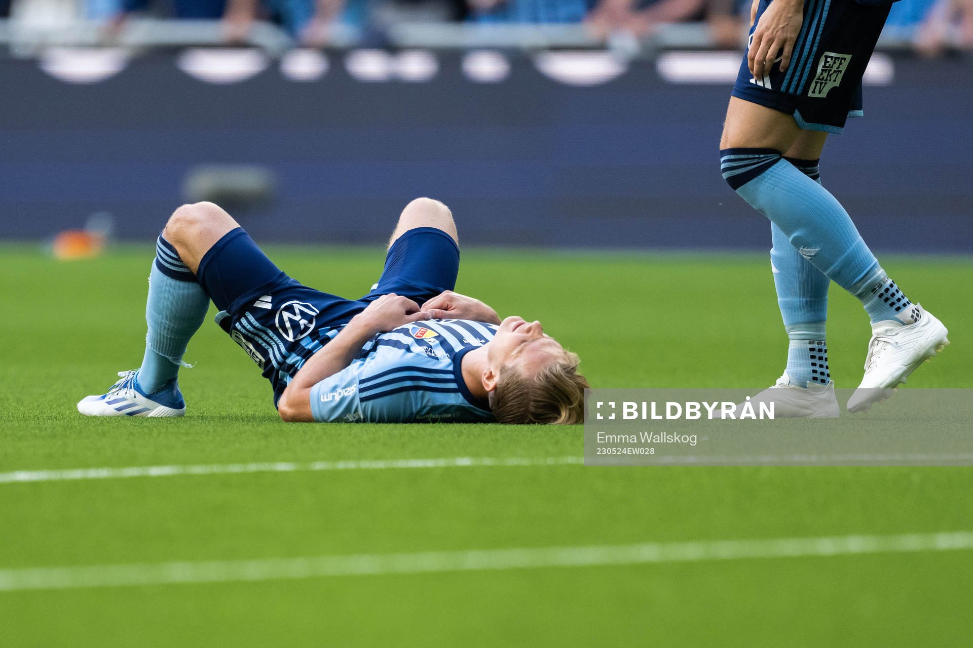 Djurgårdens Hampus Finndell har ont