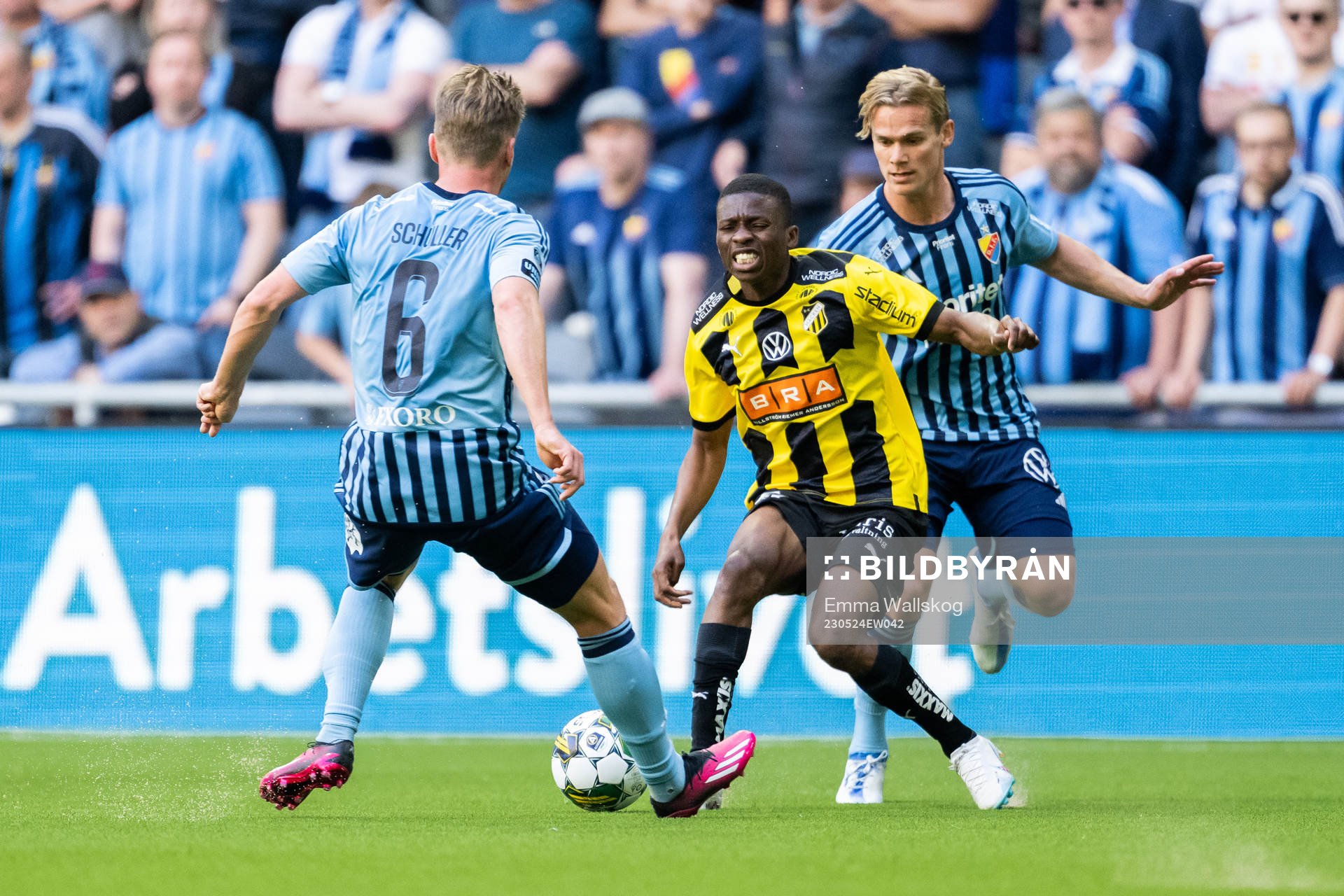 Djurgårdens Rasmus Schuller och Hampus Finndell samt