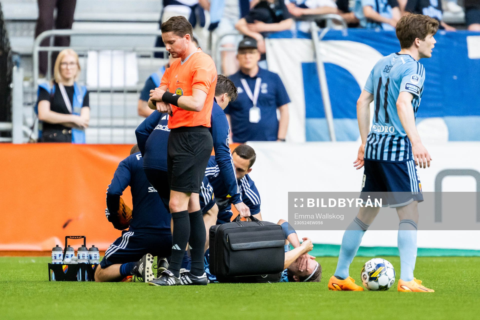 Djurgårdens Elias Andersson har ont