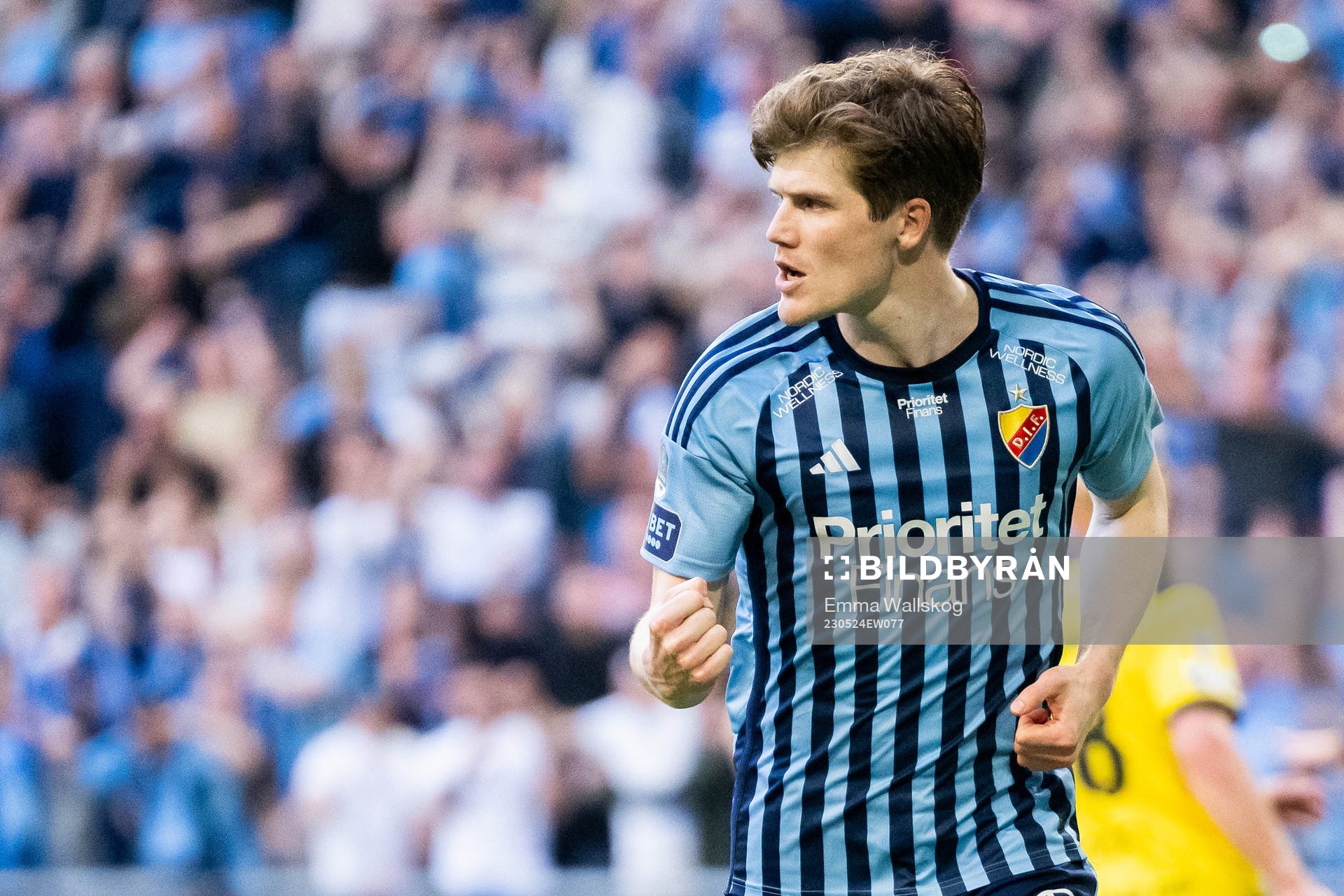 Djurgårdens Oliver Berg jublar