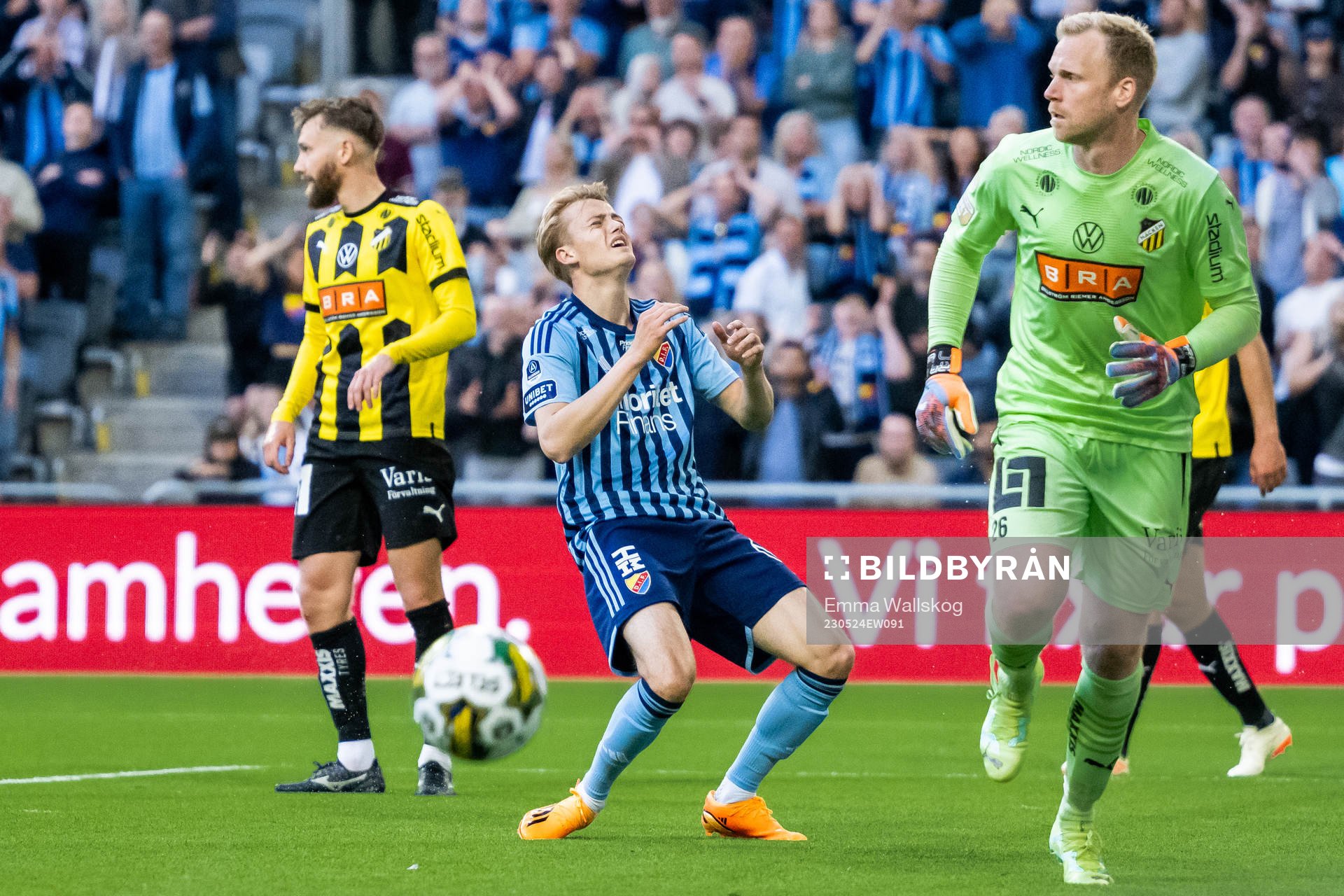 Djurgårdens Oskar Fallenius deppar
