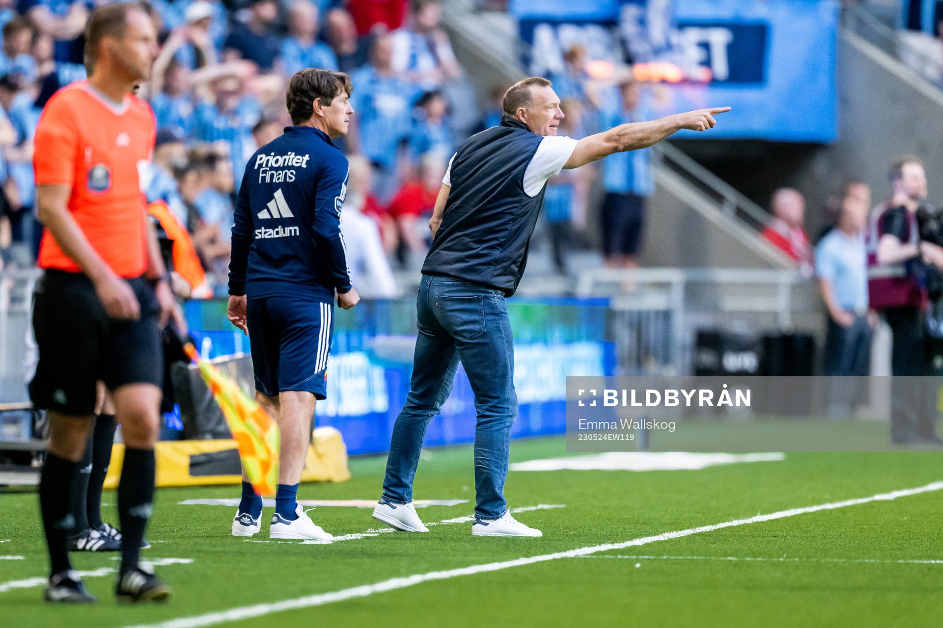 Djurgårdens tränare Thomas Lagerlöf och tränare Kim