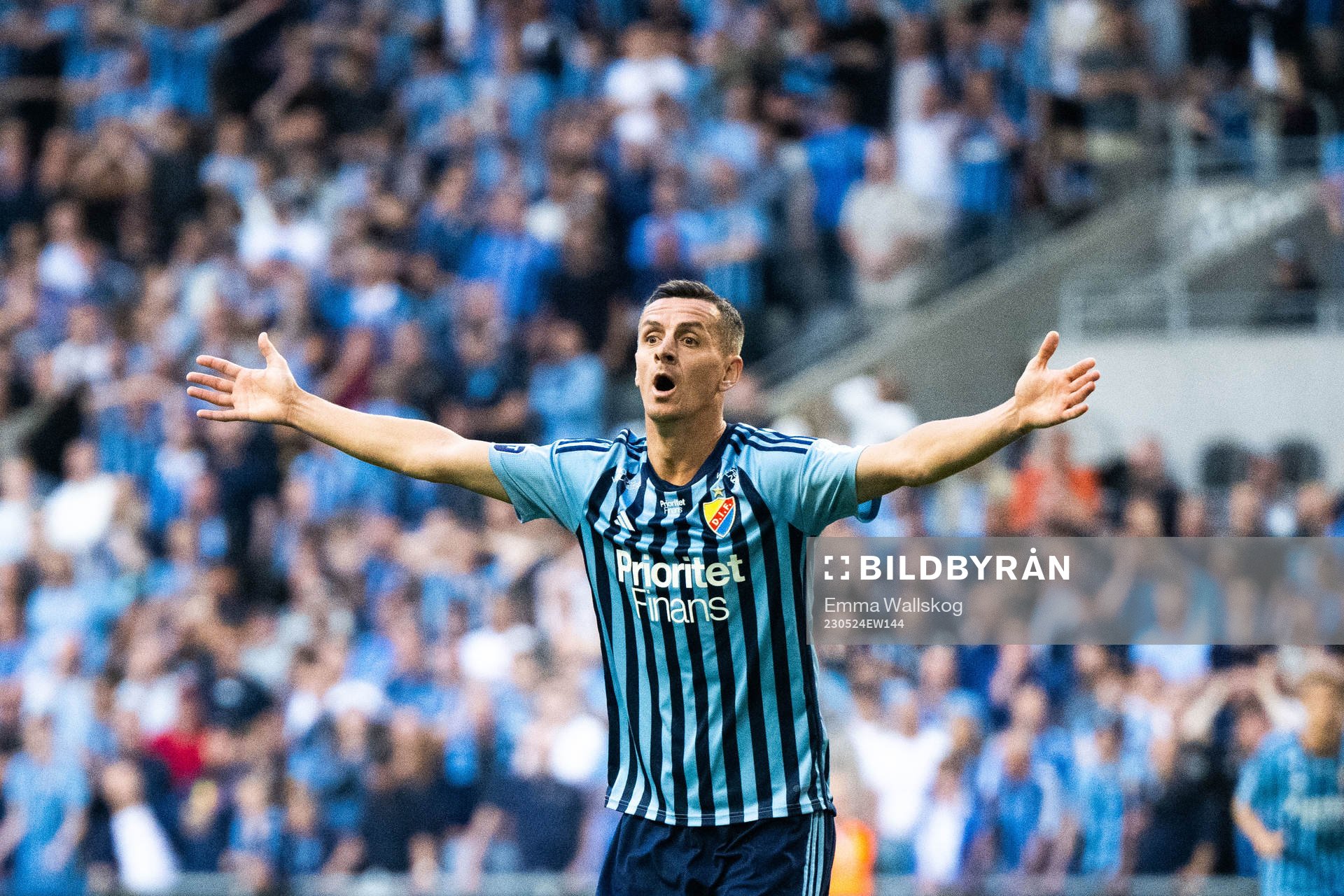 Djurgårdens Haris Radetinac reagerar