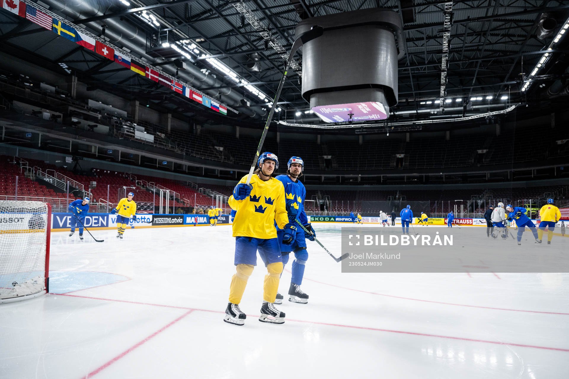 Marcus Sörensen and Linus Johansson of Sweden at a