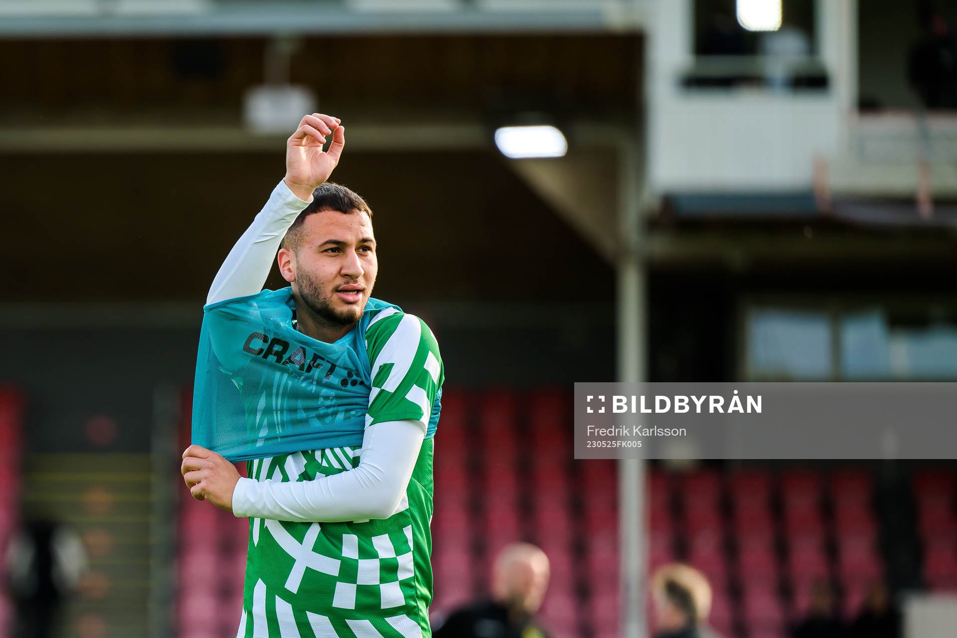 Hammarbys Abdelrahman Boudah Saidi undervärmningen